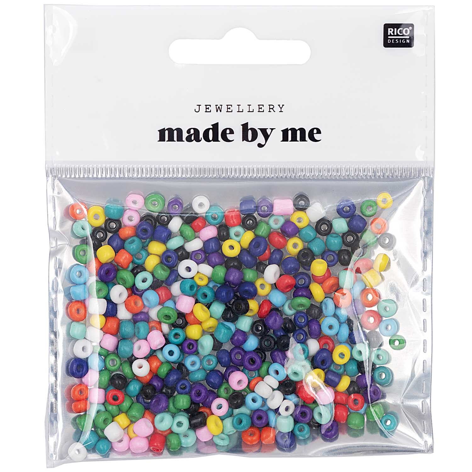 Keramik-Perlen natur multicolor 3mm 30g