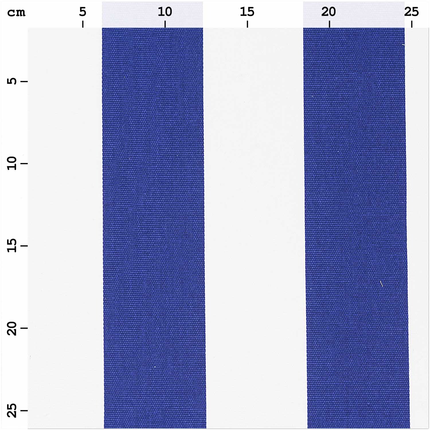 Druckstoff Canvas  Streifen weiß-blau 140cm