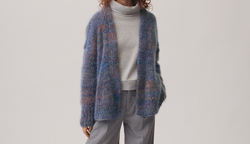 Strickanleitung Zopf-Jacke aus Creative Mohair Melange