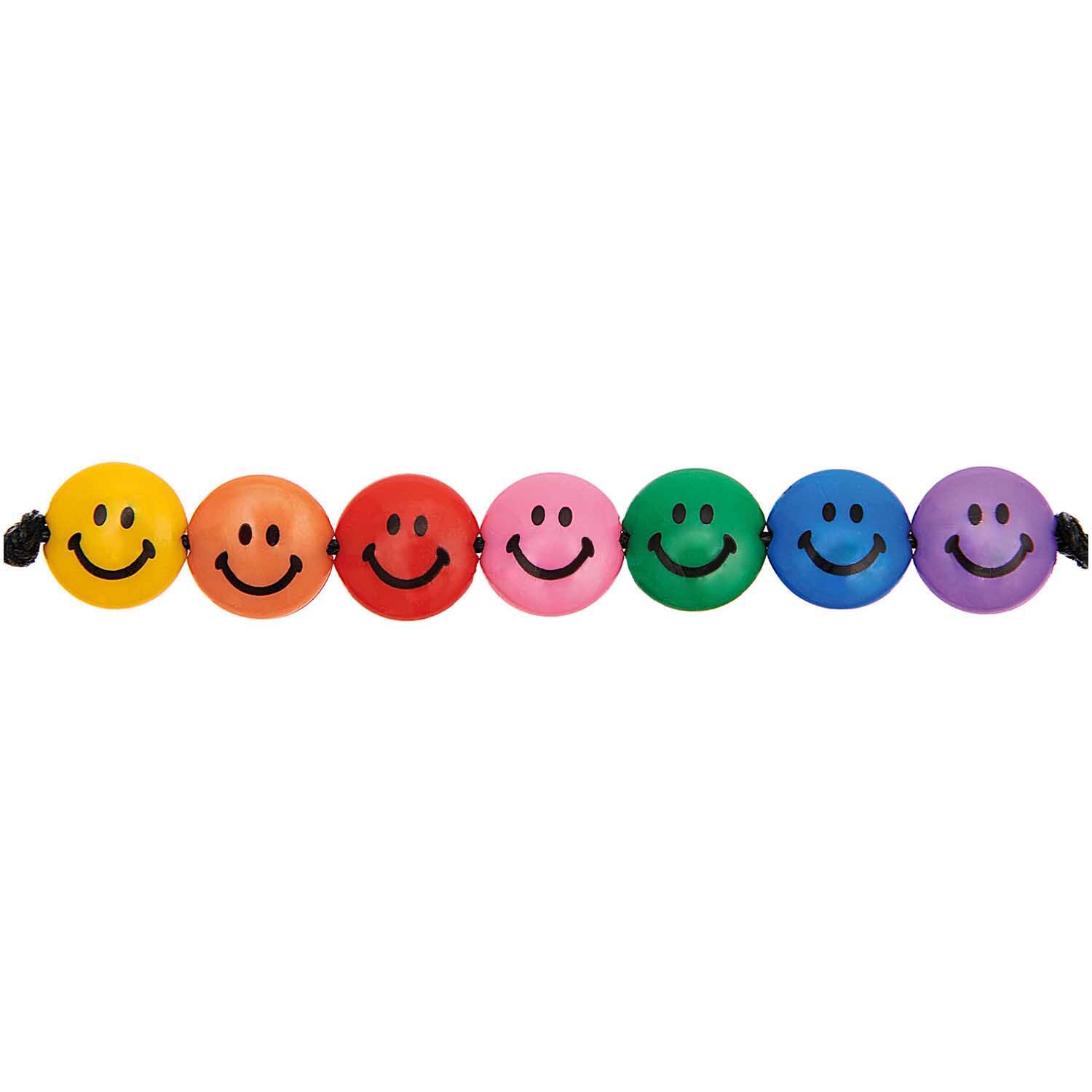 Smiley® Originals Perlen linsenförmig rainbow classic 9x4mm 35 Stück