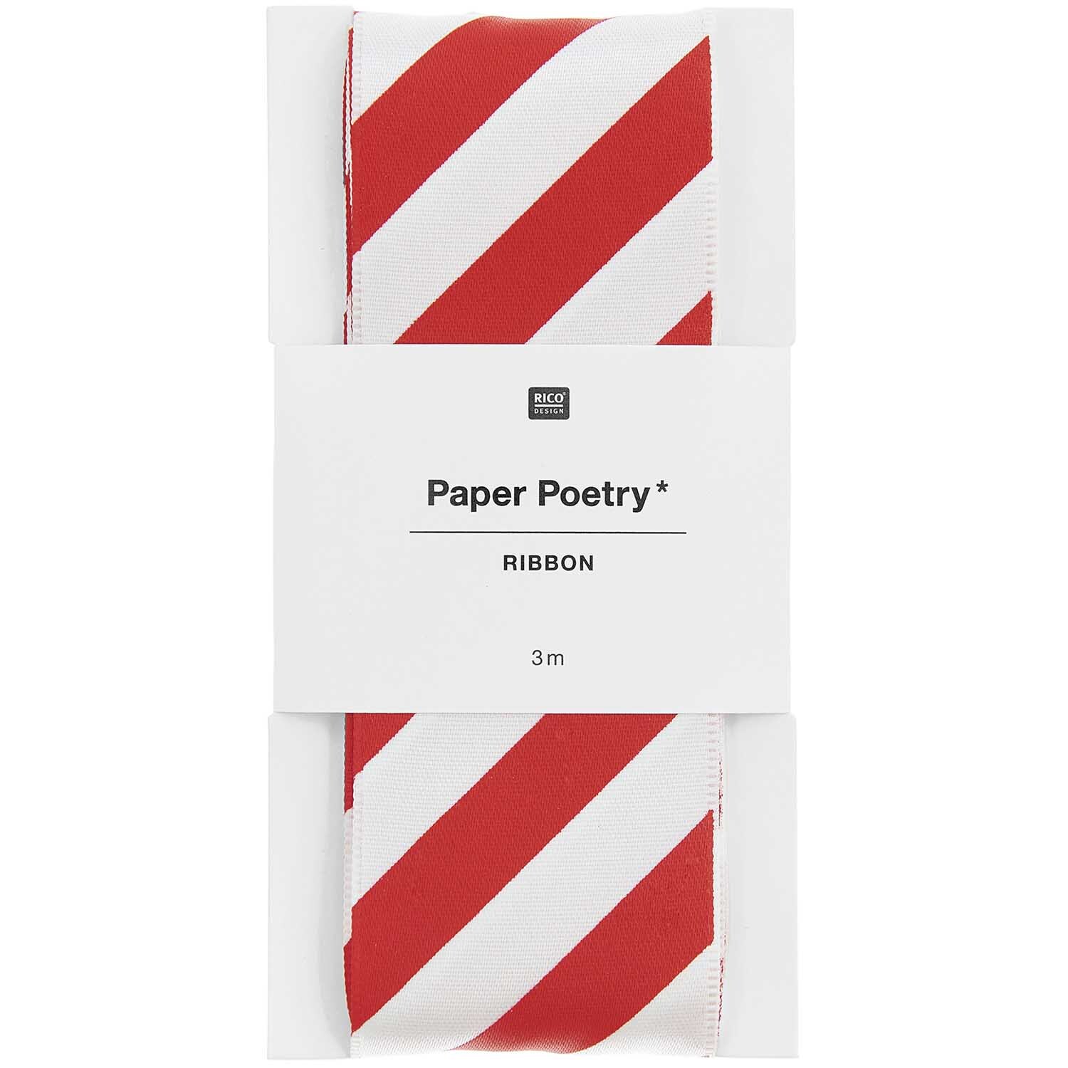 Paper Poetry Satinband Streifen 38mm 3m