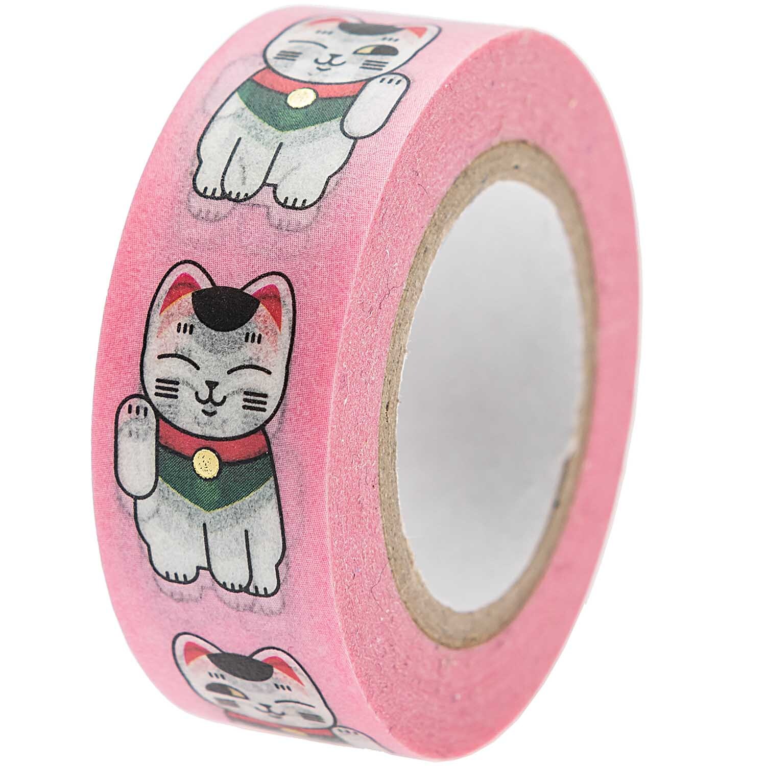 Paper Poetry Tape Jardin Japonais Winkekatze 1,5cm 10m c