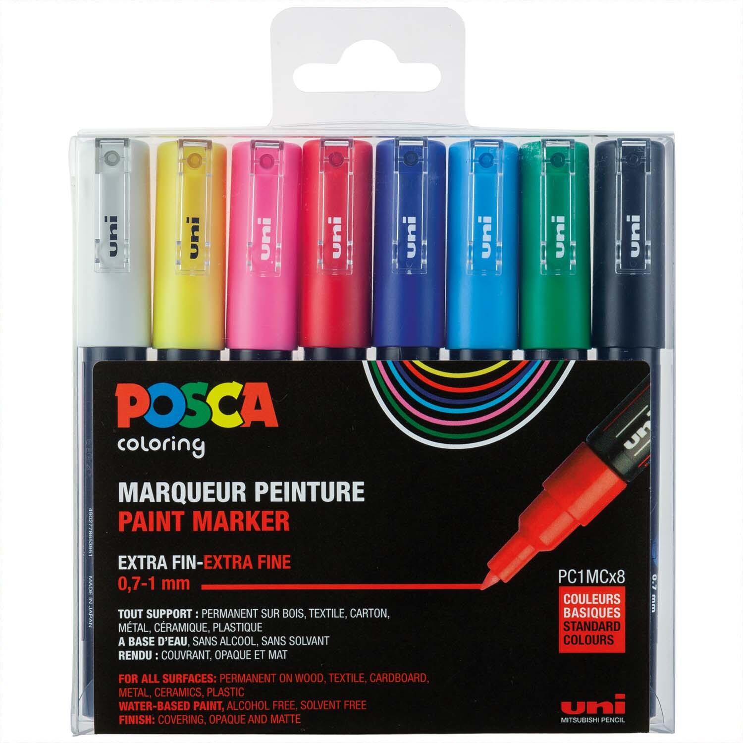 POSCA-Marker PC-1MC 0,7-1mm 8 Stück