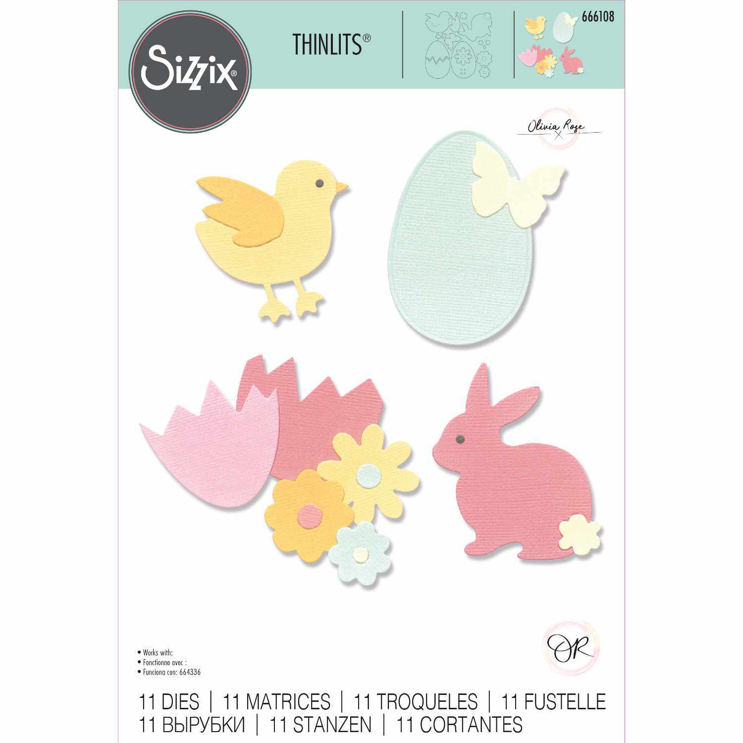 Thinlits Die Set Basic Easter Shapes by Olivia Rose