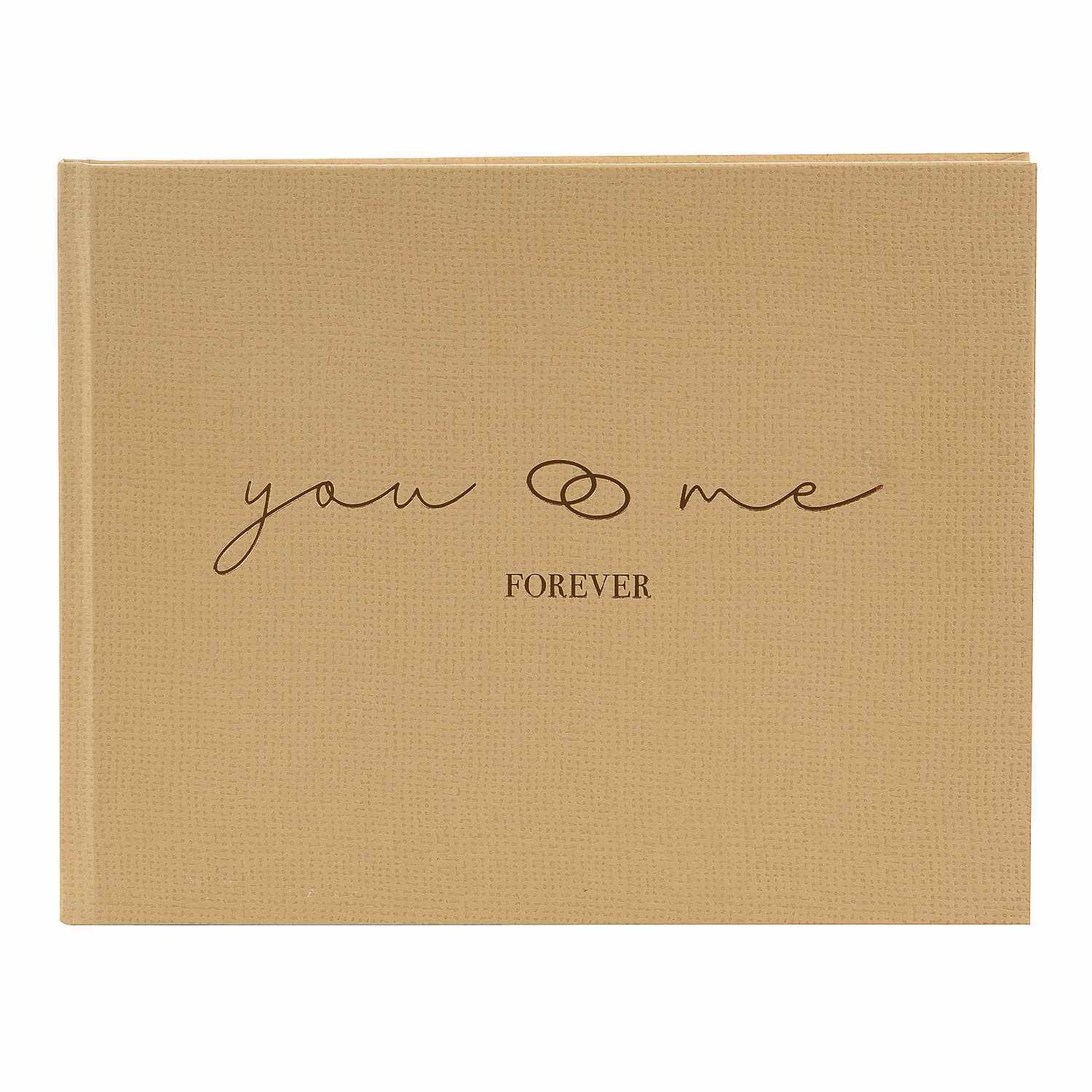 Fotoalbum you & me forever Braun  