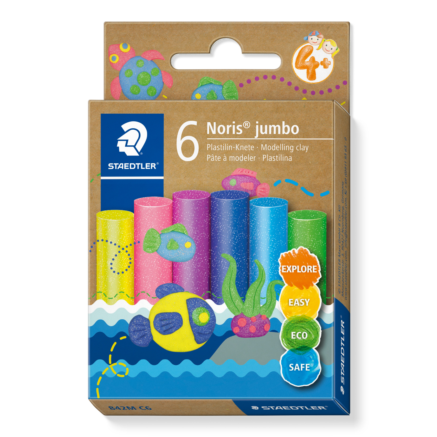 Plastilin-Knete Noris jumbo