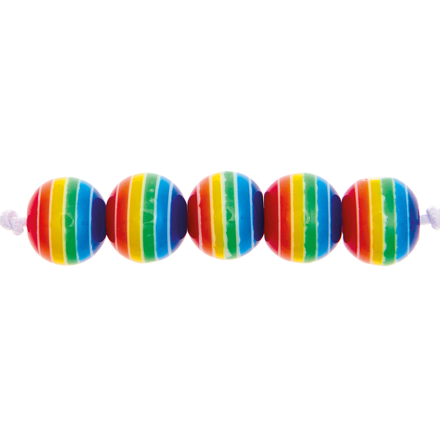 itoshii Regenbogen Perlen 8mm 48 Stück