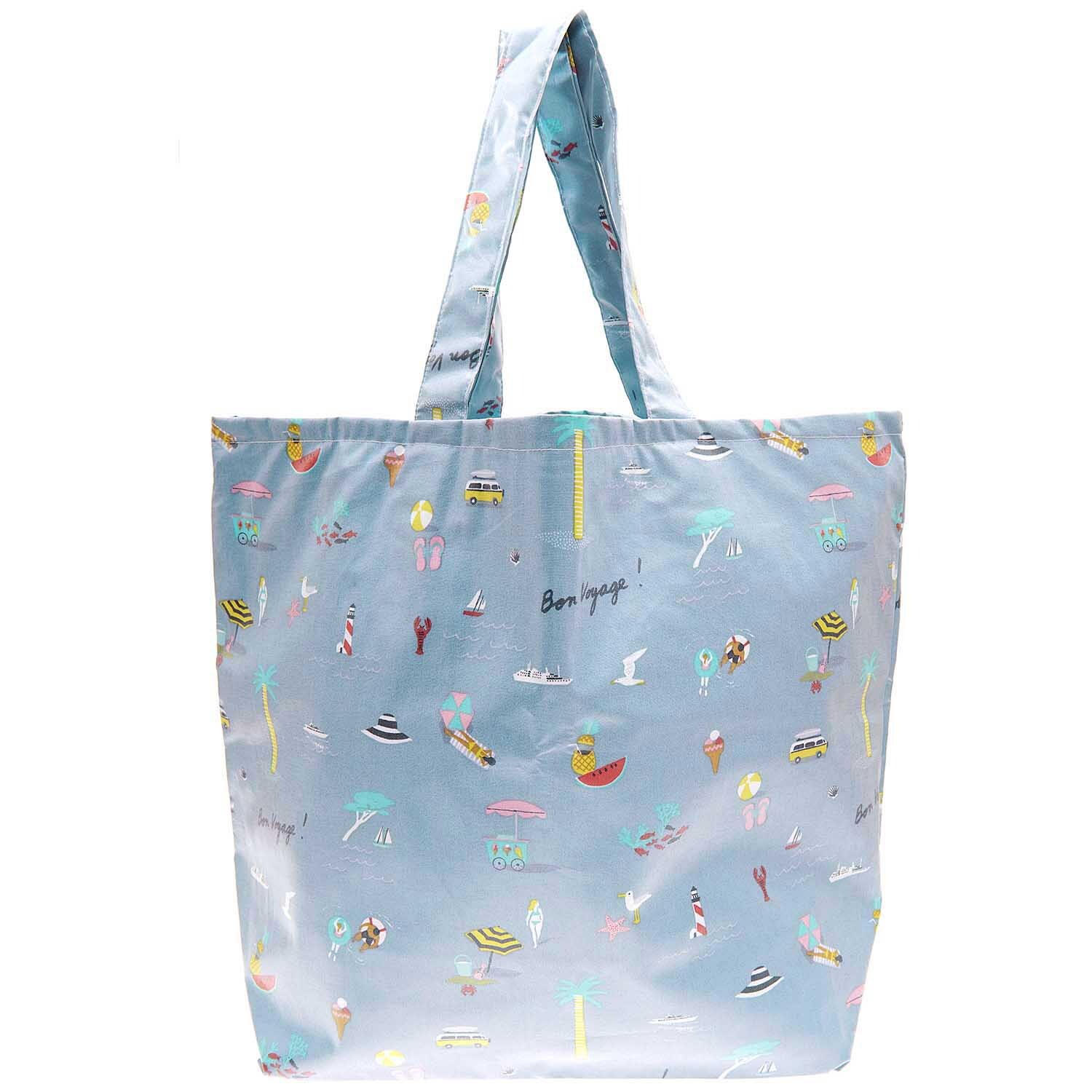 Shopper Travel the World blau 41x55x19cm