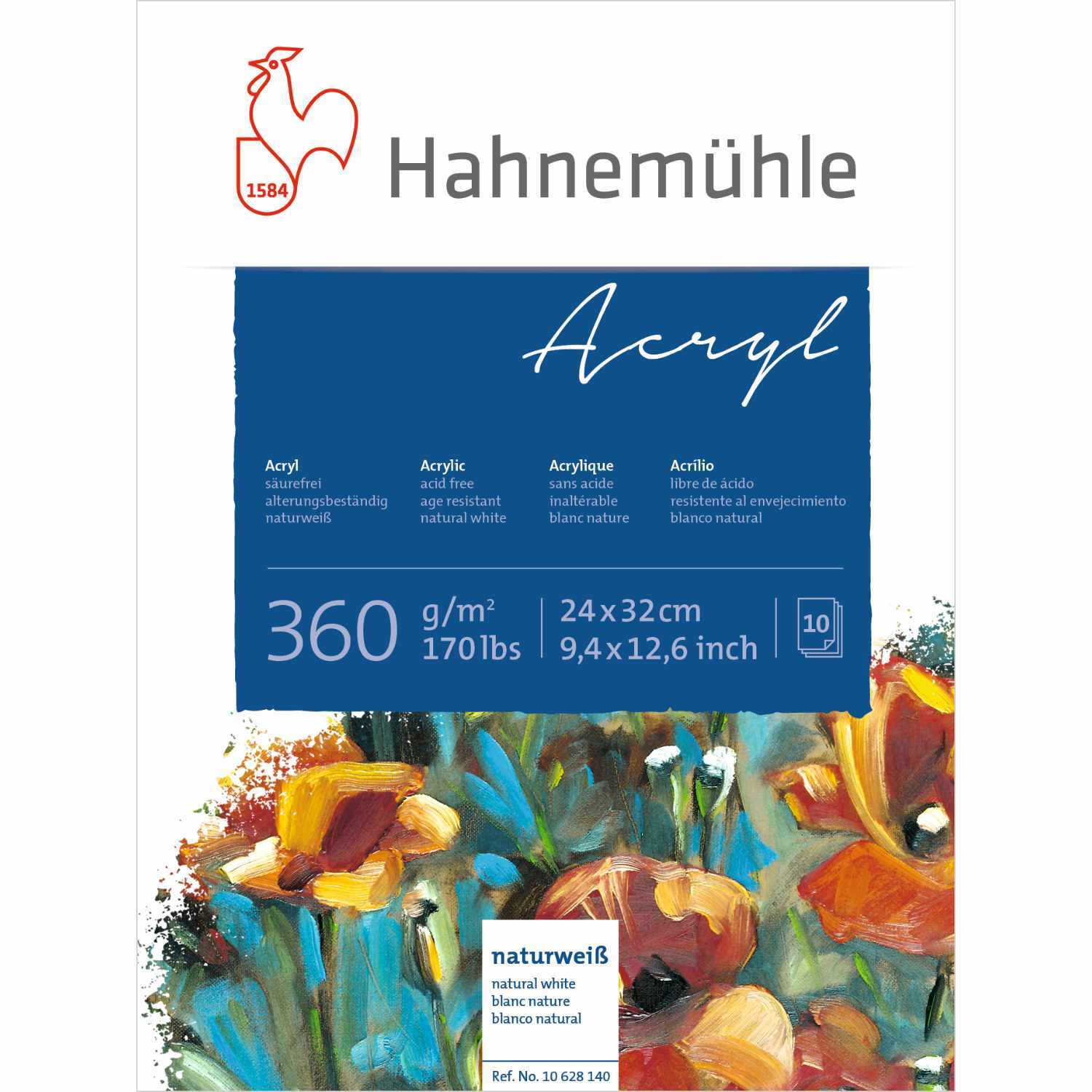 Acrylmalkarton 360g/m² 10 Blatt