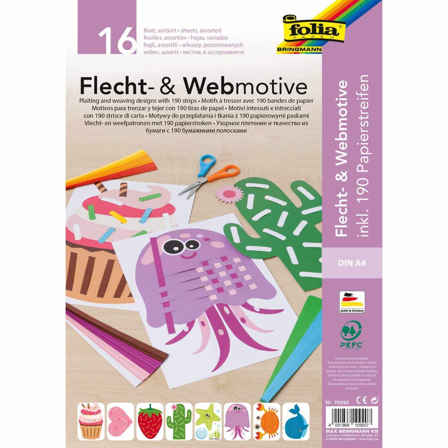 Flecht- und Webmotive DIN A4 206teilig