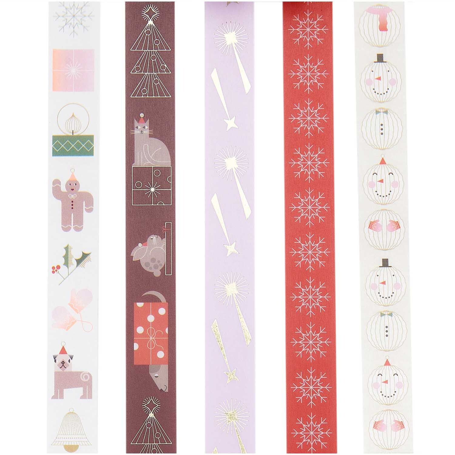 Paper Poetry Tape Set Christmas Figuren 5teilig