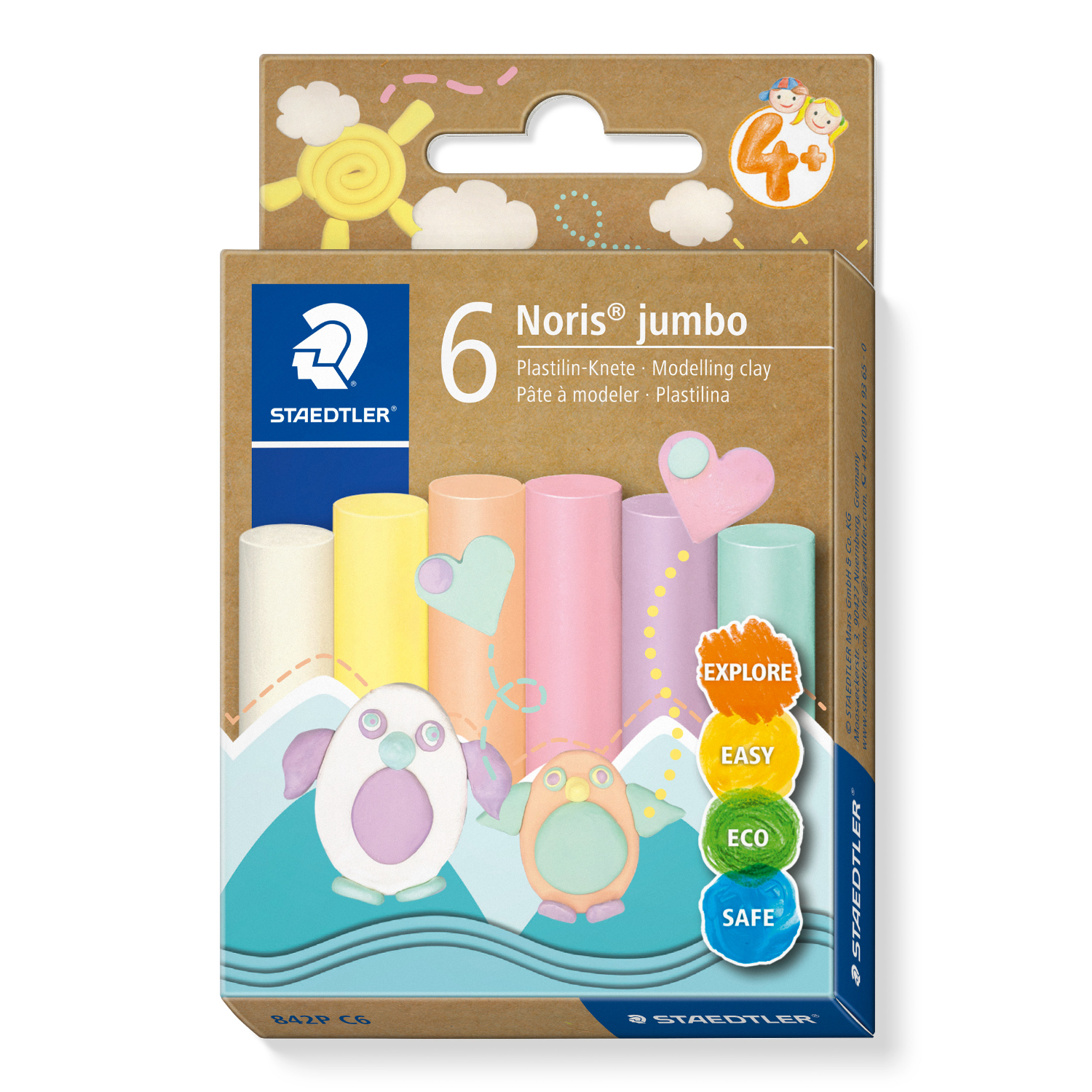 Plastilin-Knete Noris jumbo