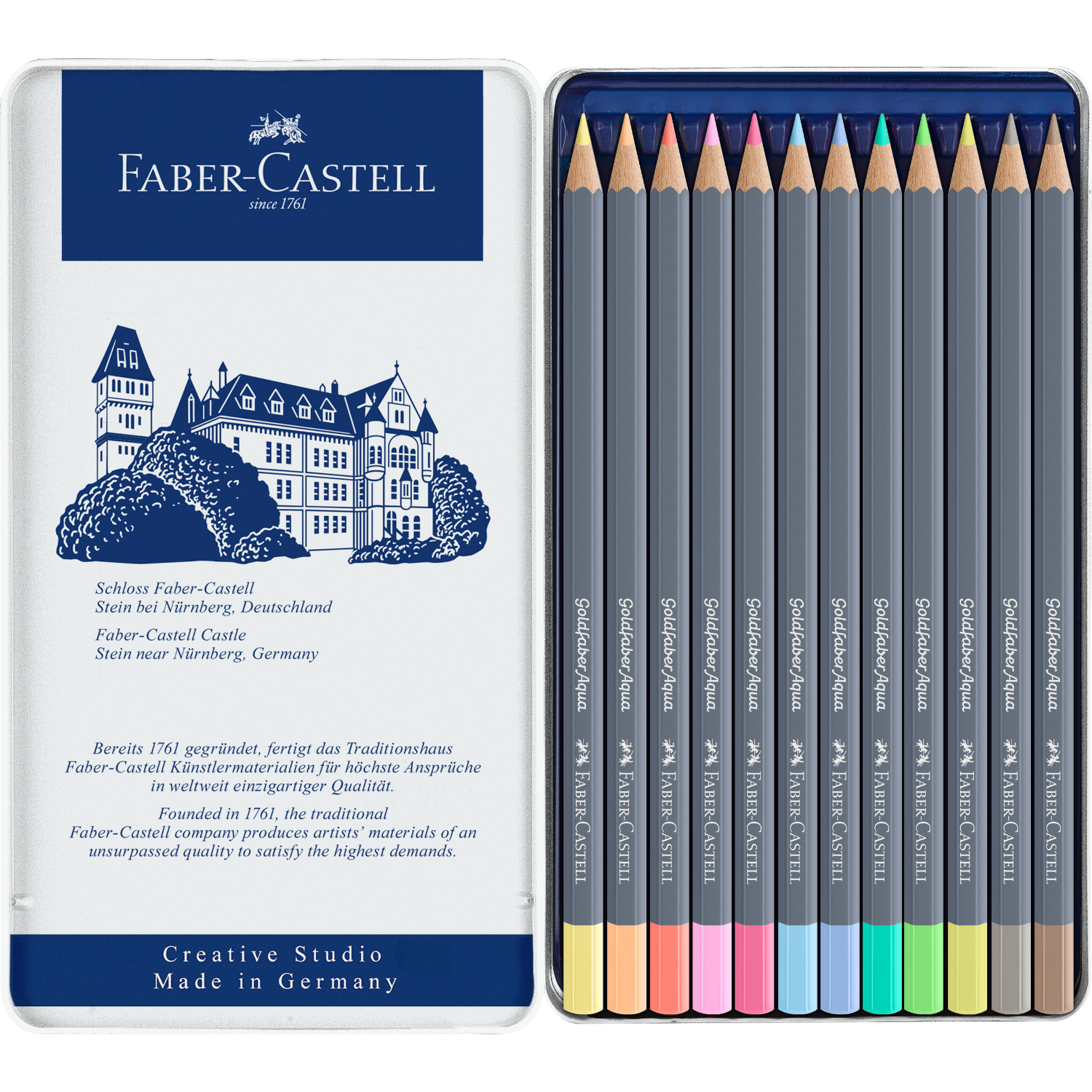 Goldfaber Aqua Aquarellstifte Pastell im Metalletui