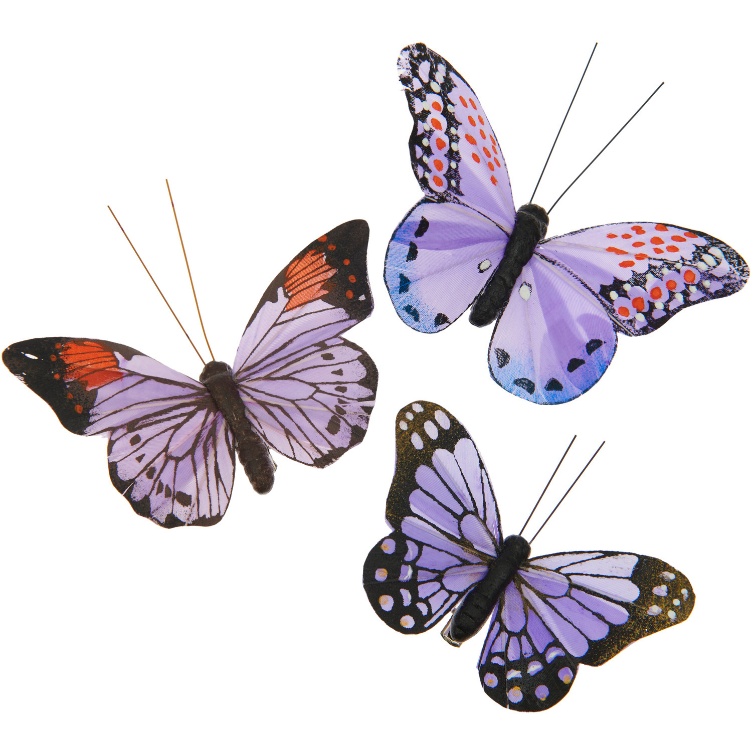 Schmetterling mit Clip Violet