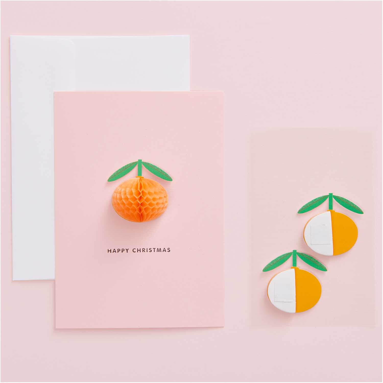 Paper Poetry Wabenpapiersticker Orangen 1 Blatt