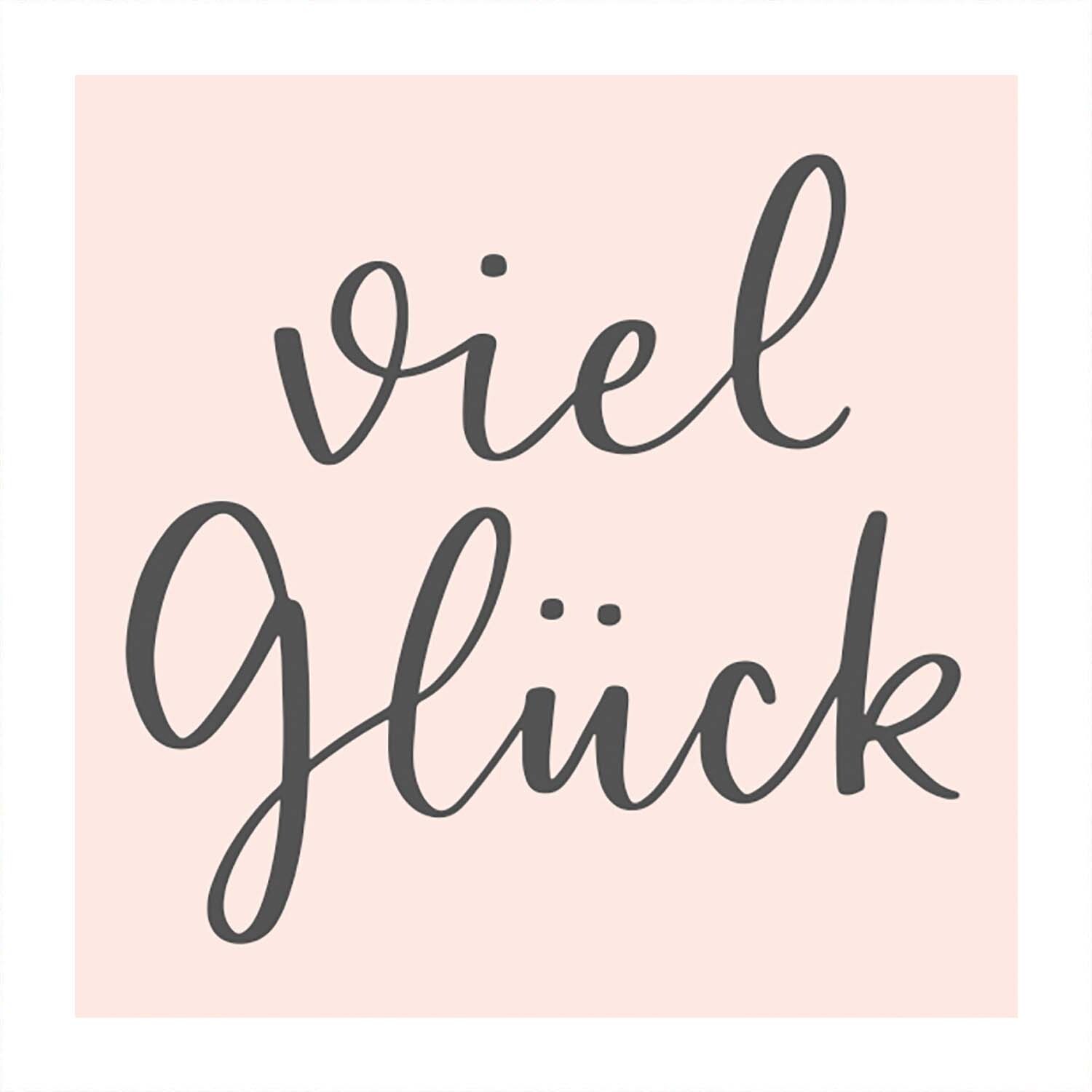 Stempel viel Glück nude 45x45mm