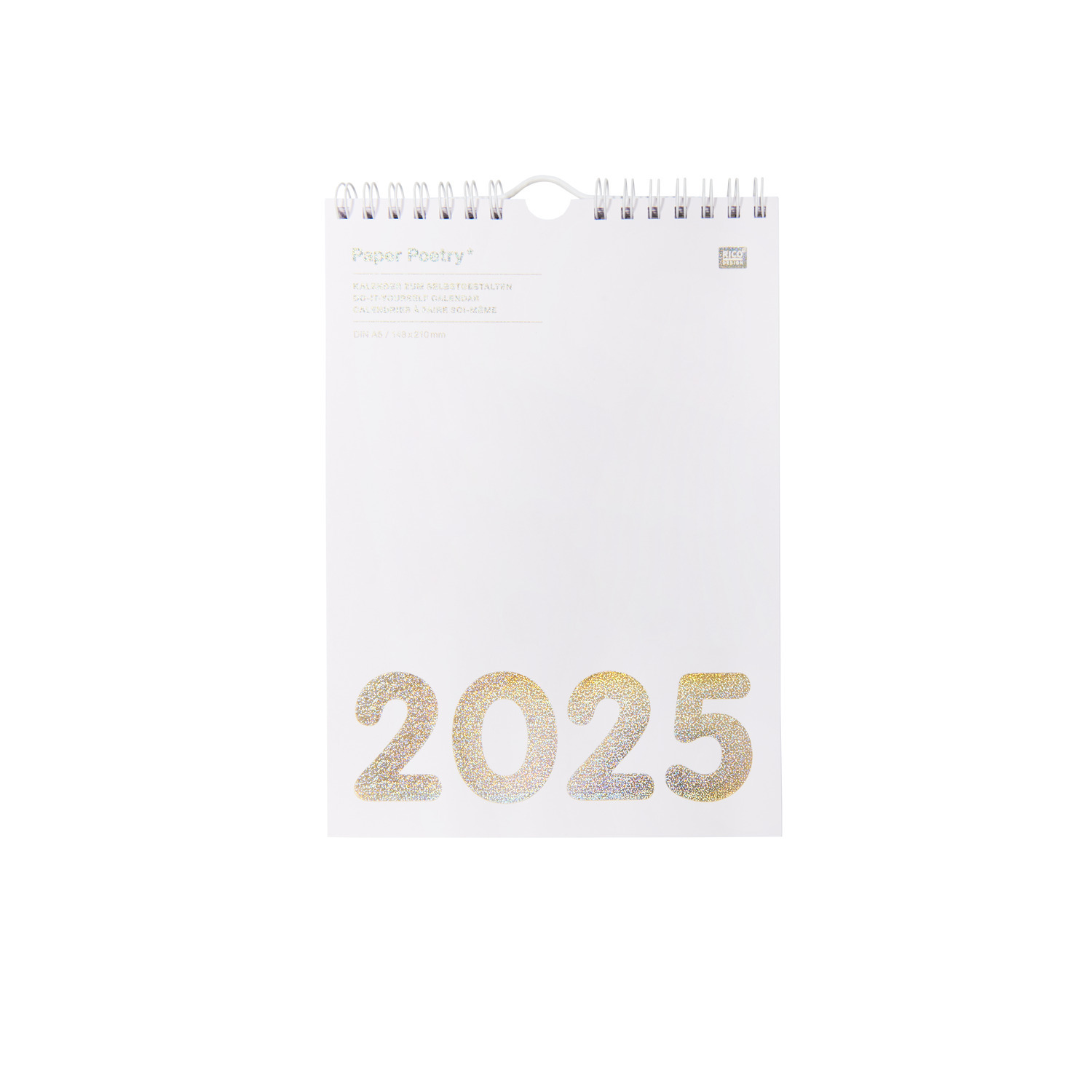 Paper Poetry Kalender 2025 weiß DIN A5