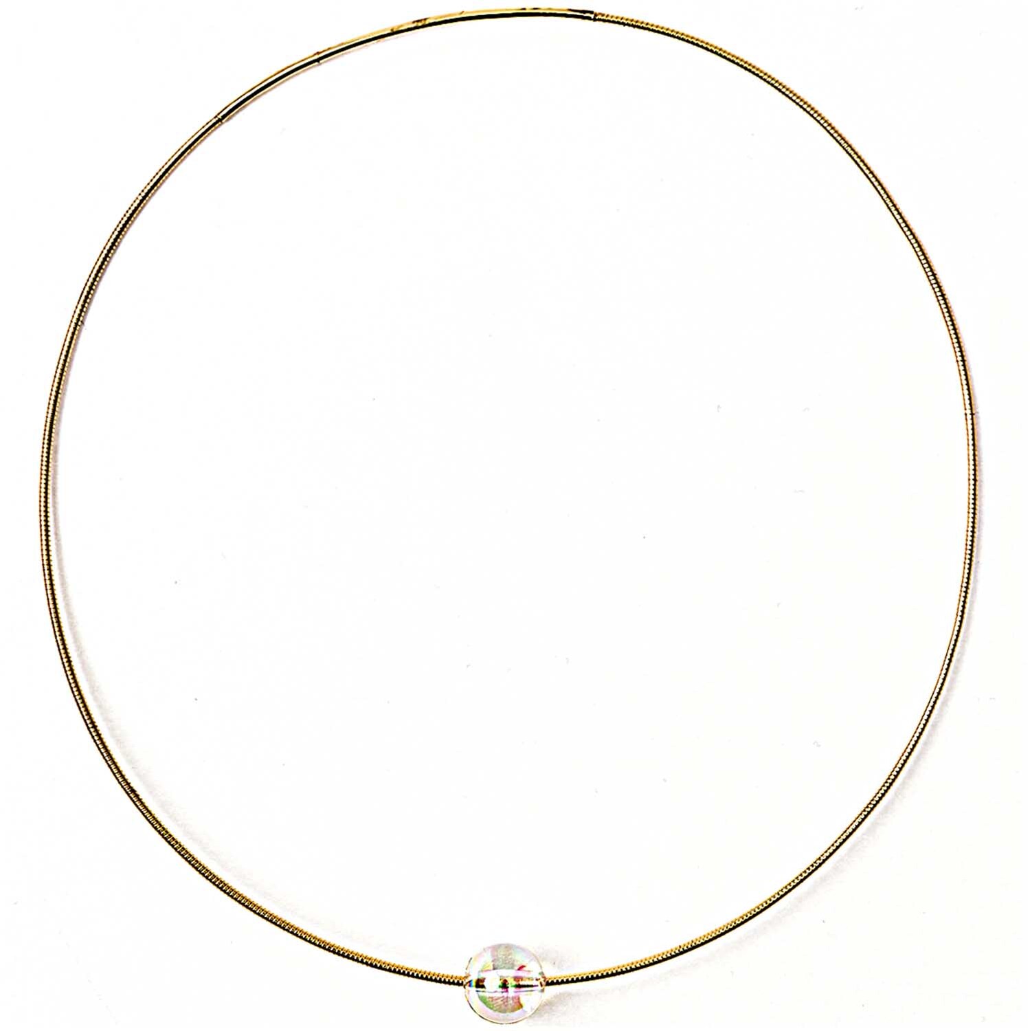 Collier mit Steckverschluss gold 14,5cm