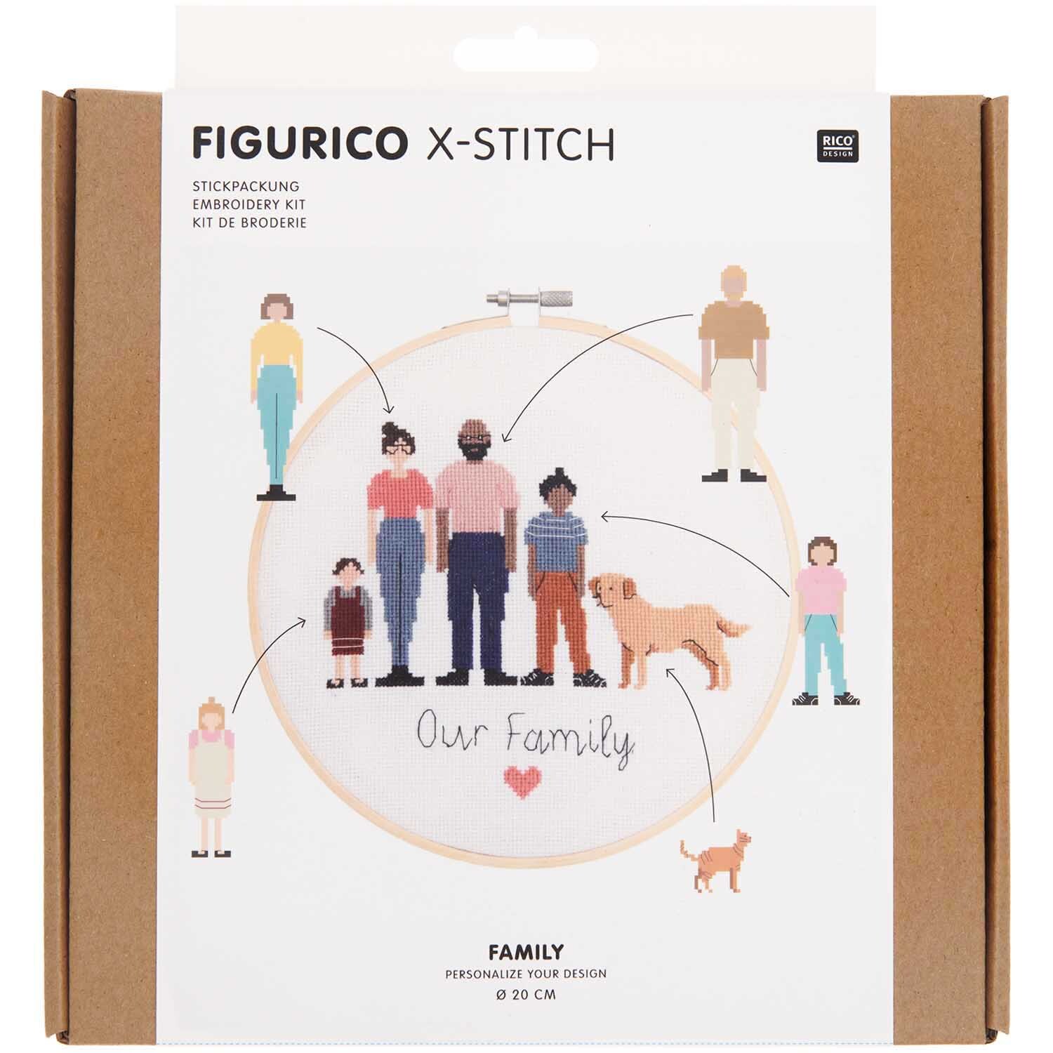 Figurico Stickpackung Family 20cm