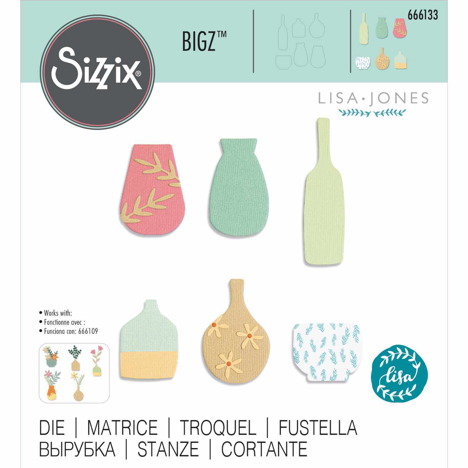 Bigz Die Crockery by Lisa Jones