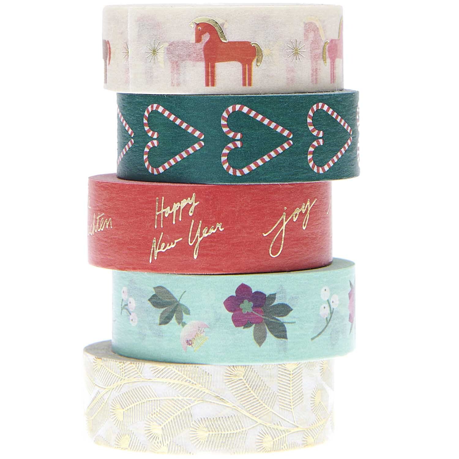 Paper Poetry Tape Set Figuren 1,5cm 10m 5teilig