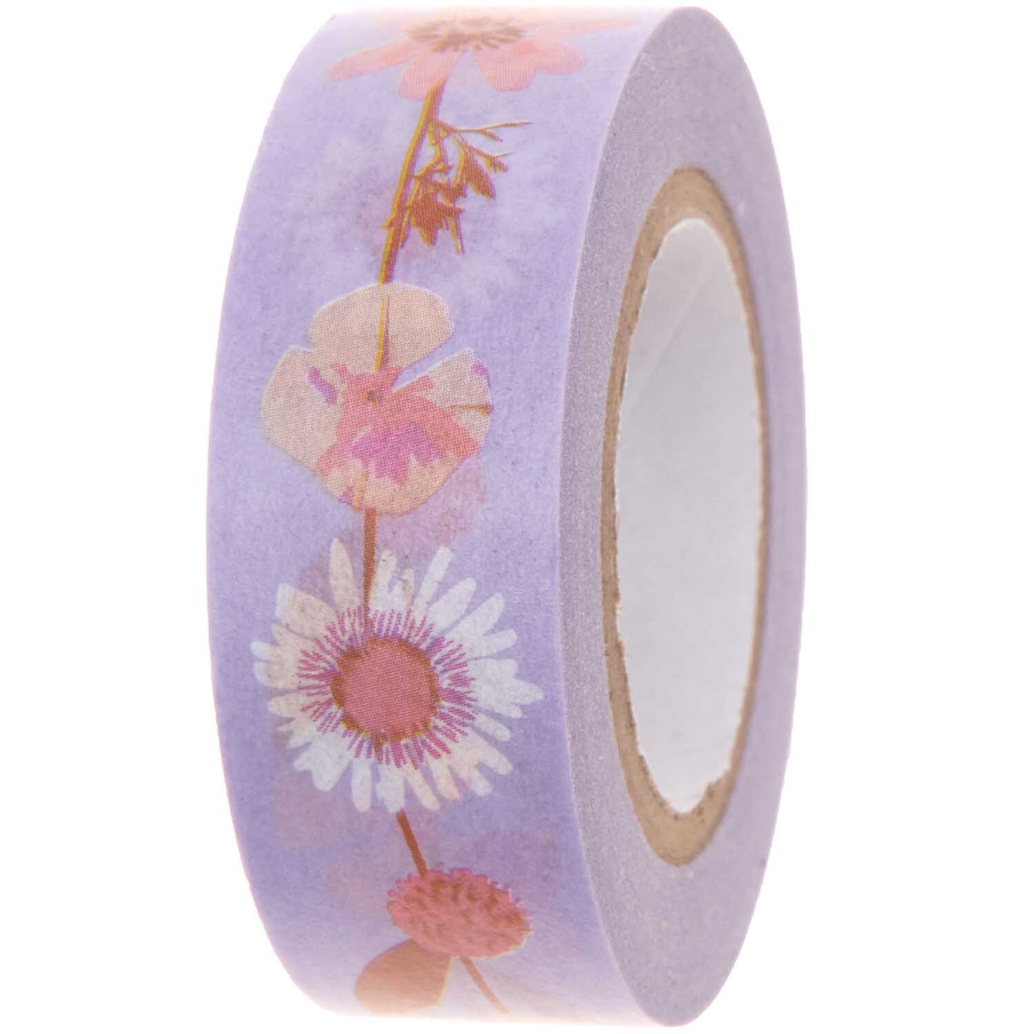 Paper Poetry Tape Blumenranke flieder 1,5cm 10m