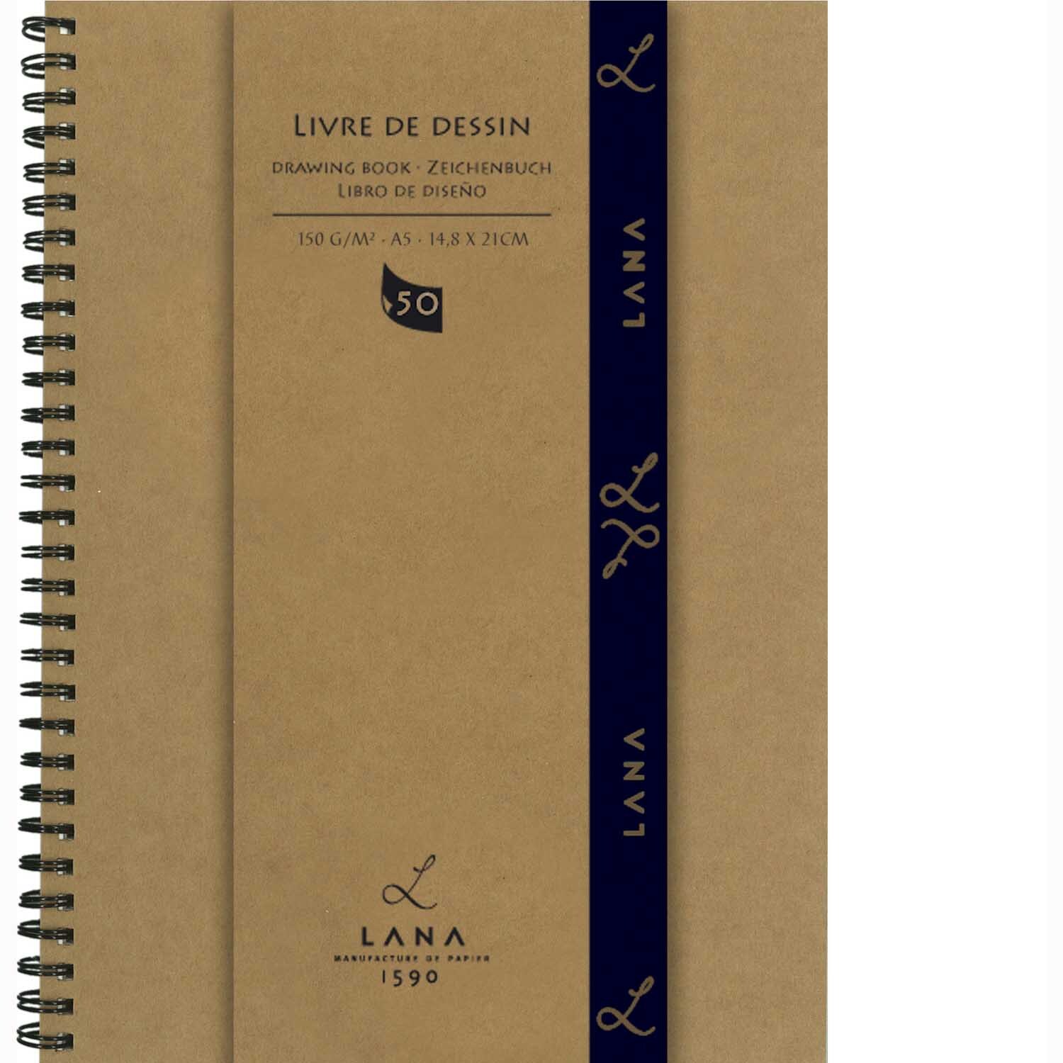 Skizzenbuch Livre de Dessin A5 150g/m² 50 Blatt