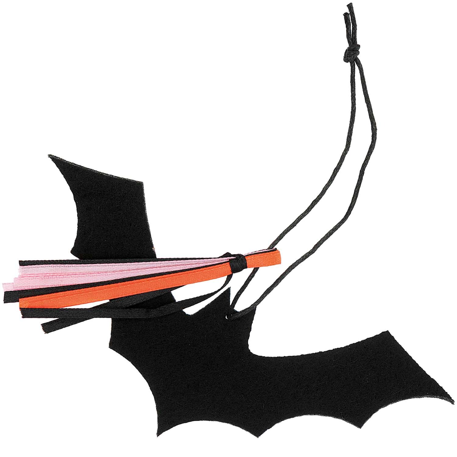 Filzhänger Fledermaus schwarz 6,3x14,5cm