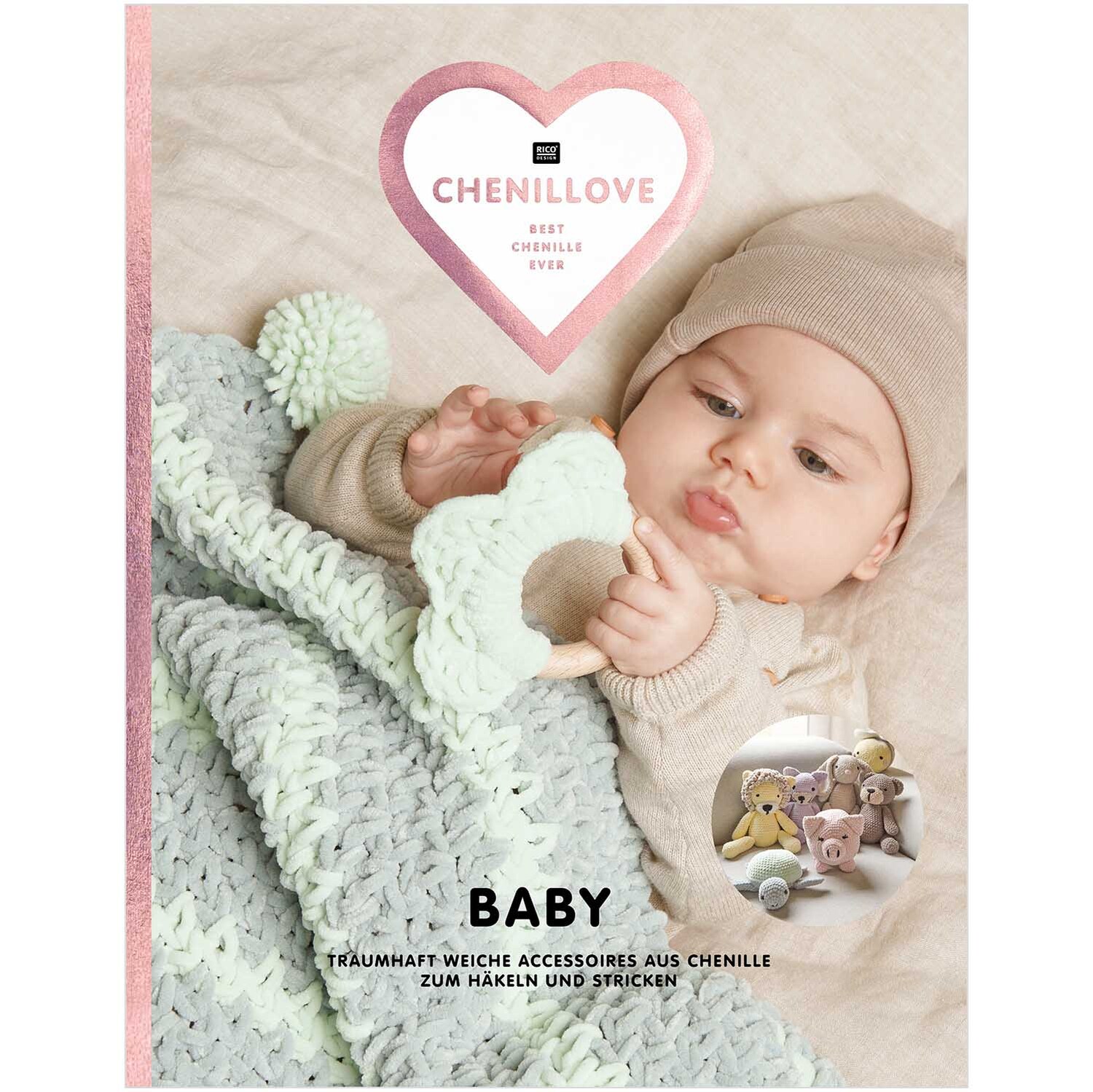 Häkelset Decke Modell 06 aus Baby Chenillove