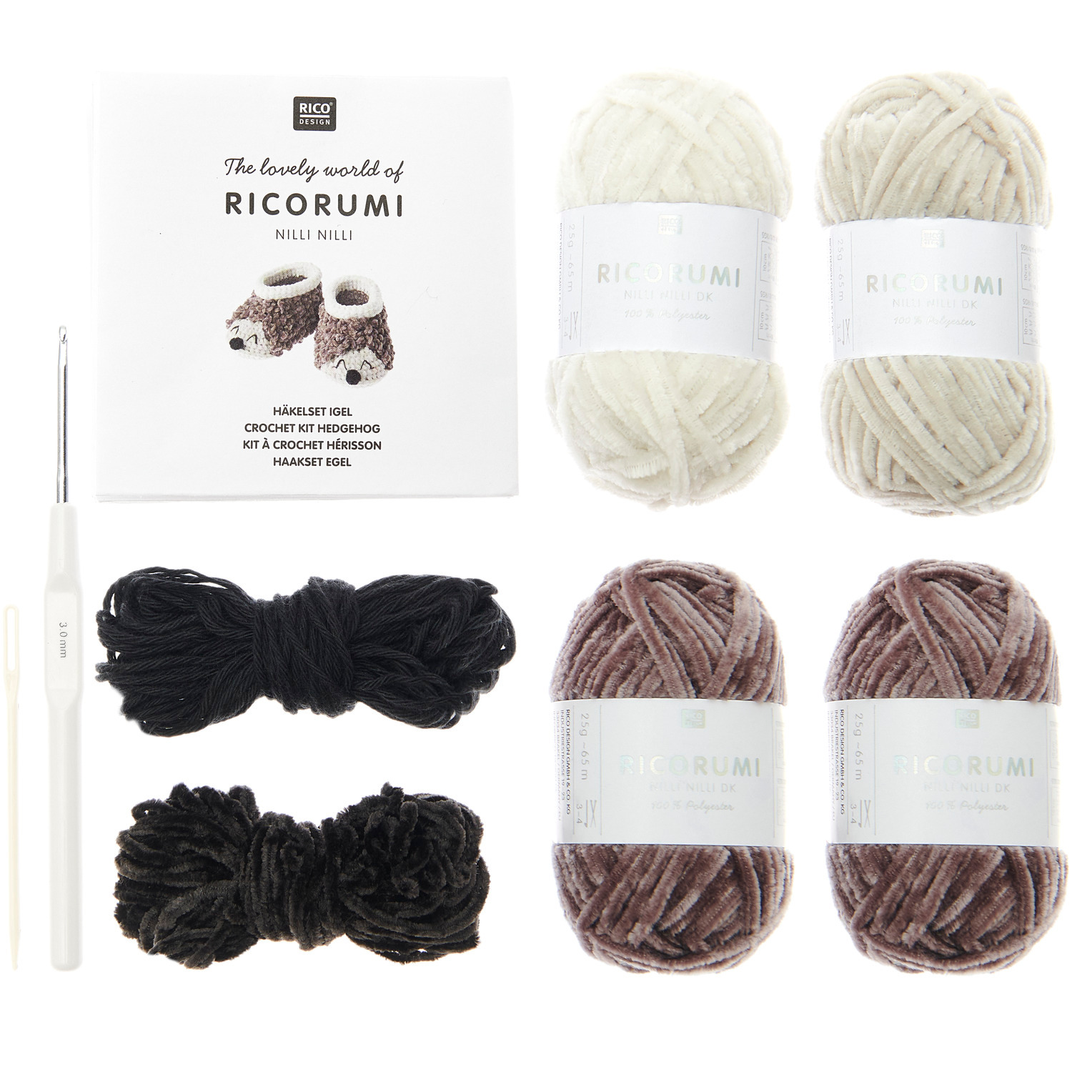 Ricorumi Häkelset Baby Booties Igel