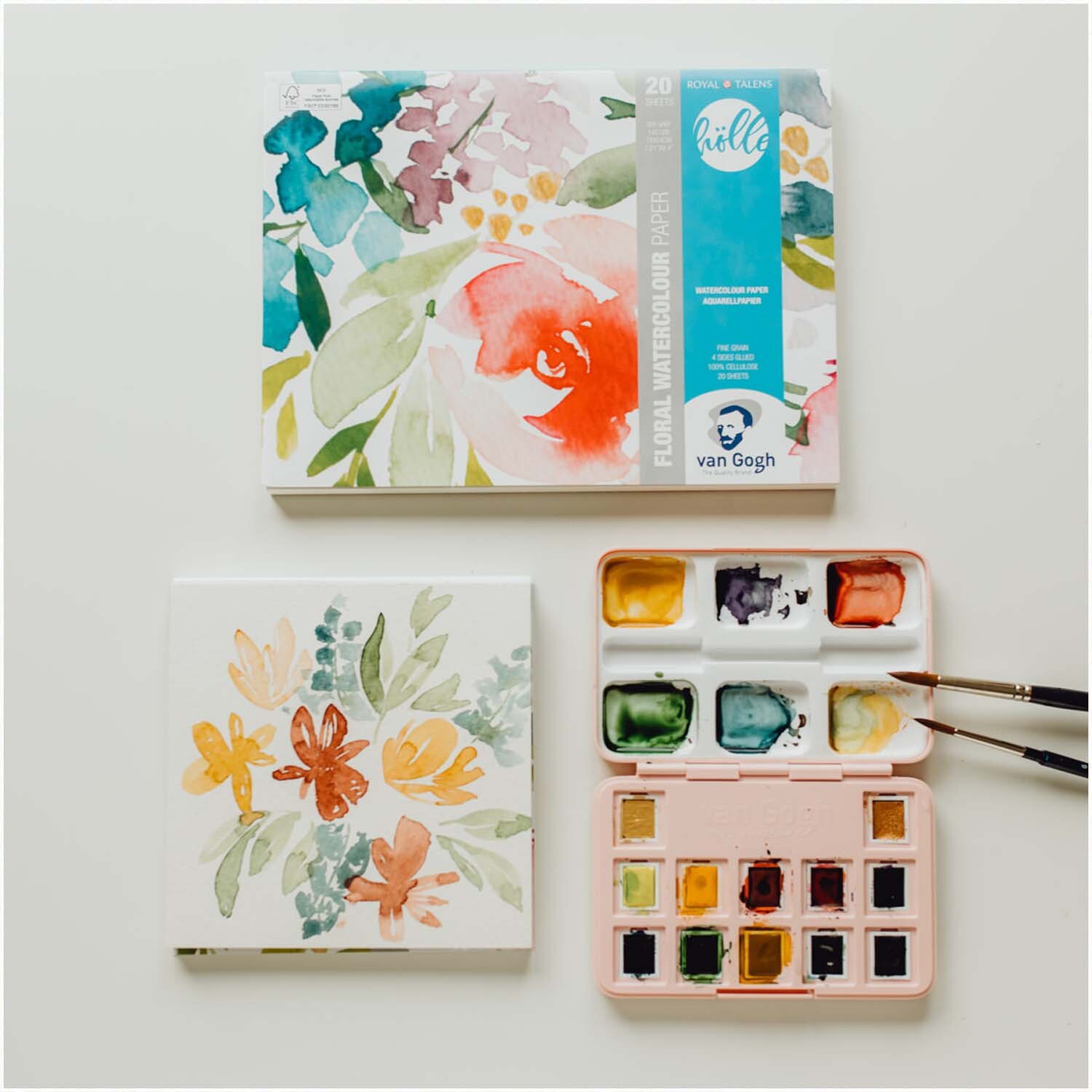 van Gogh Aquarell Set  12 Näpfchen