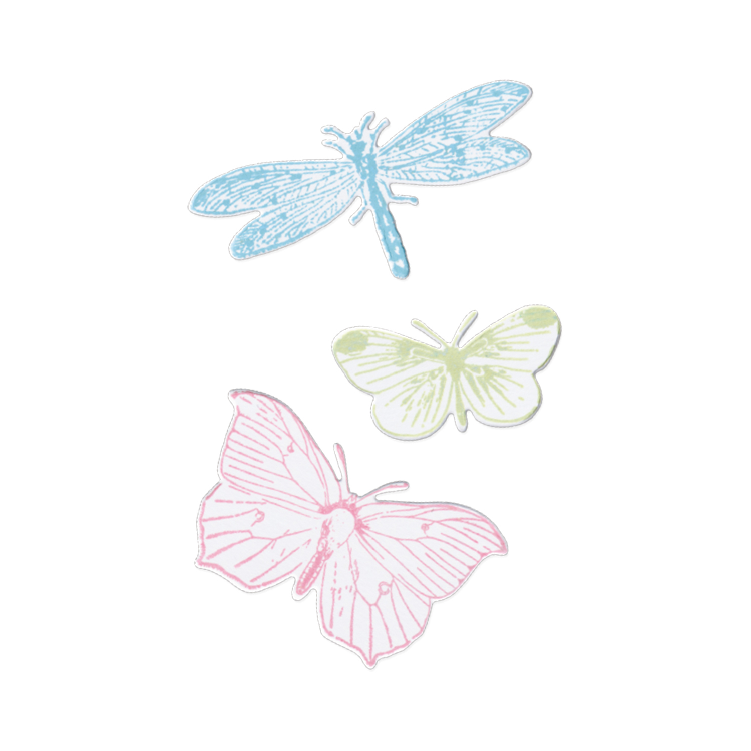 Framelits Die Set Stamps Engraved Wings 3PK