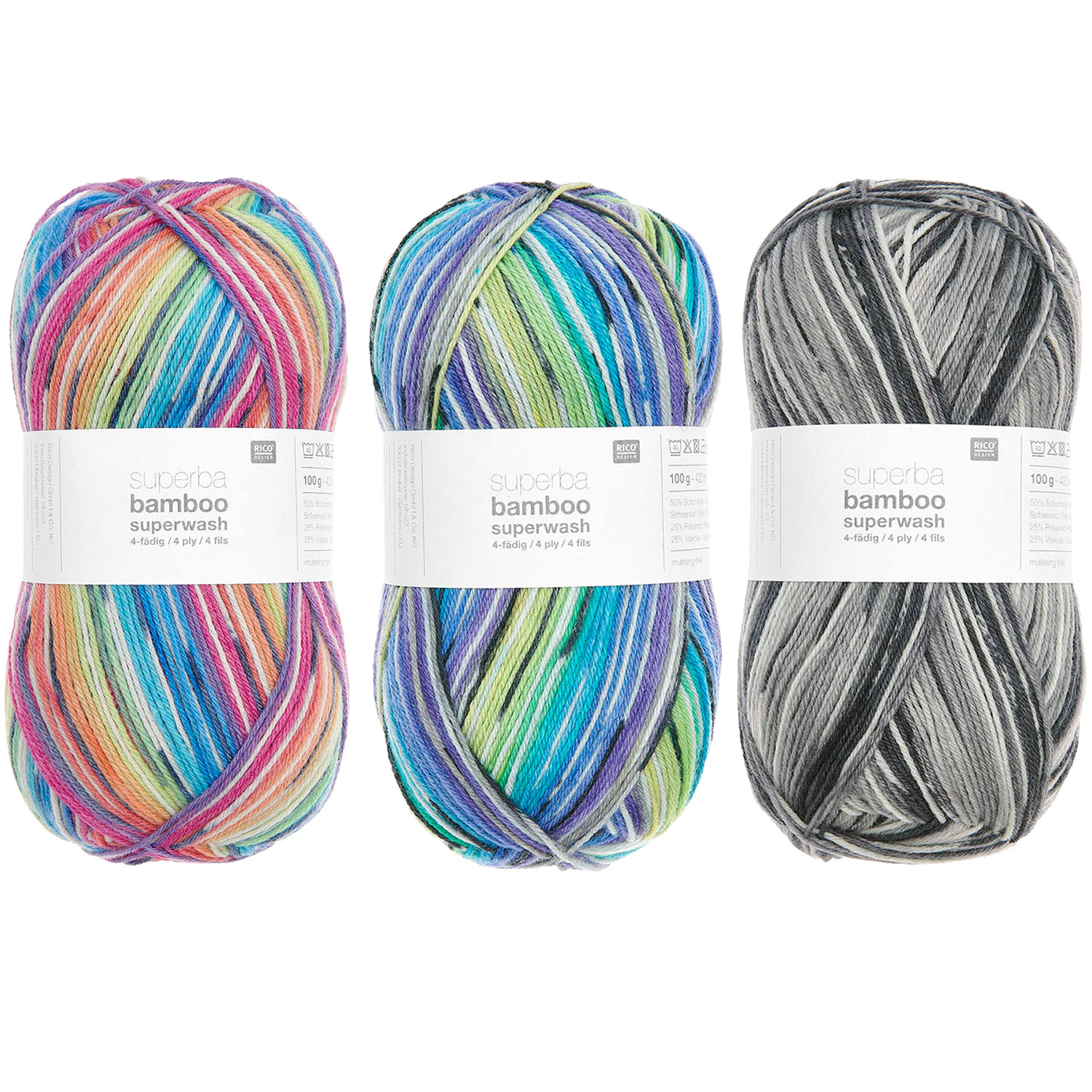 Wollpaket Sockenwolle Superba Bamboo superwash Classik