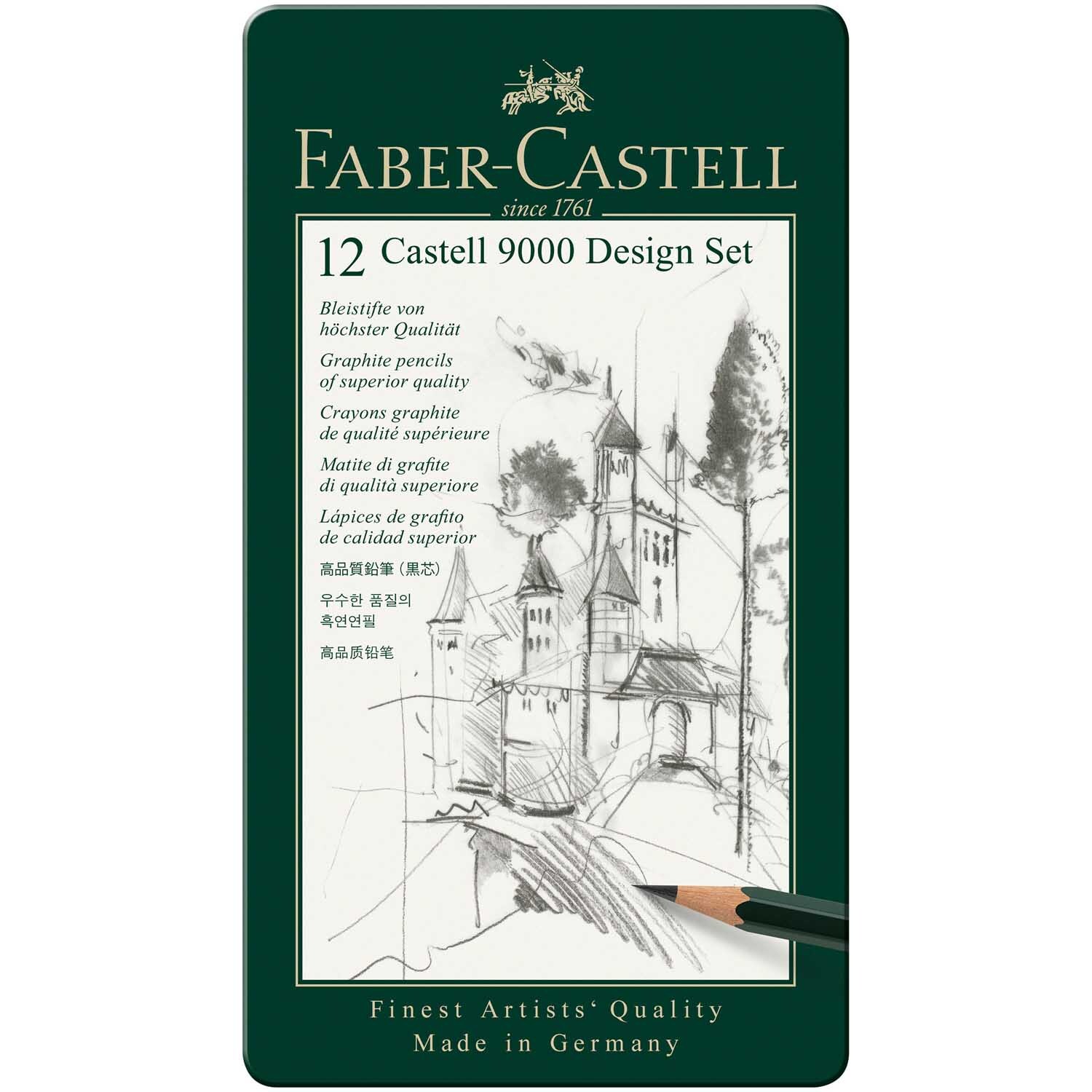 Castell 9000 Design Set Metalletui 12teilig