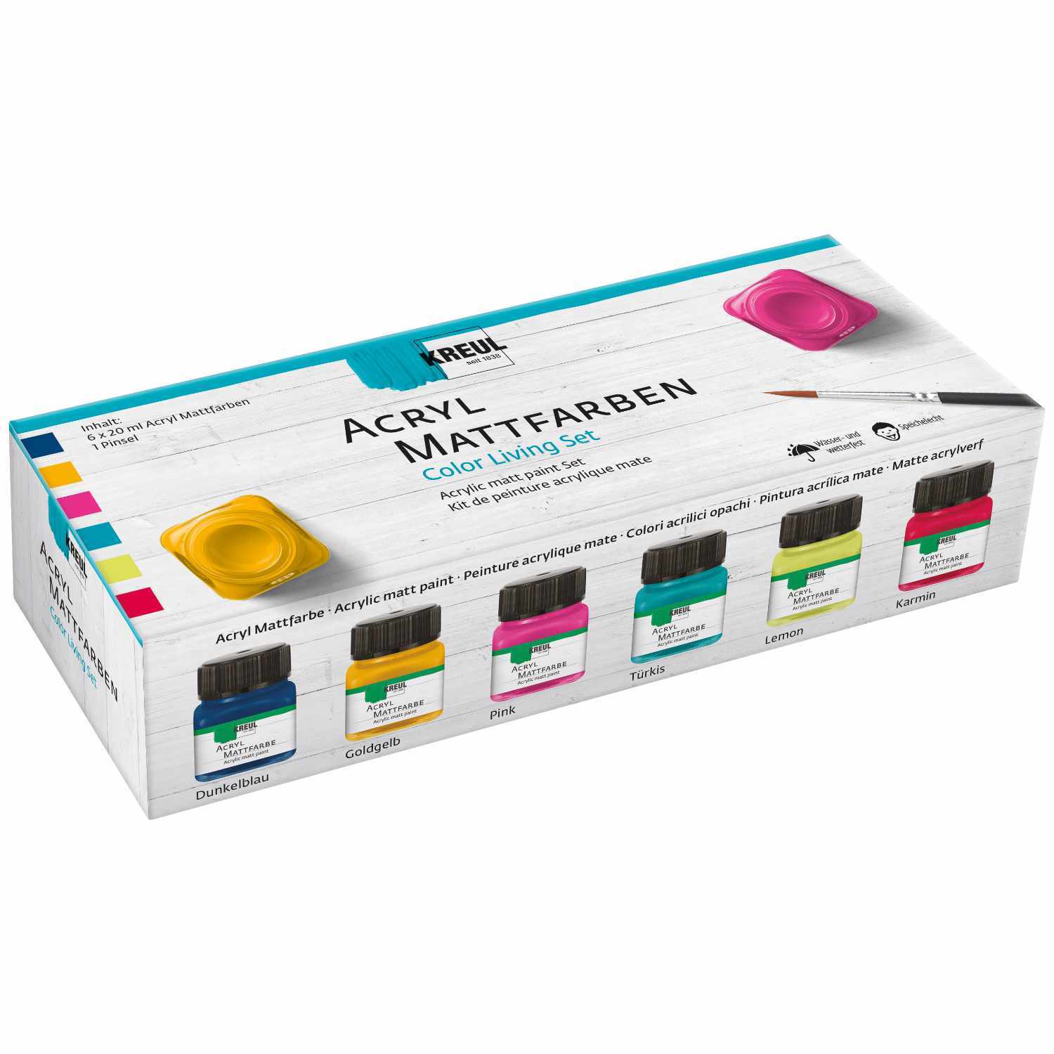 Acryl Mattfarben Set Color Living 6x20ml