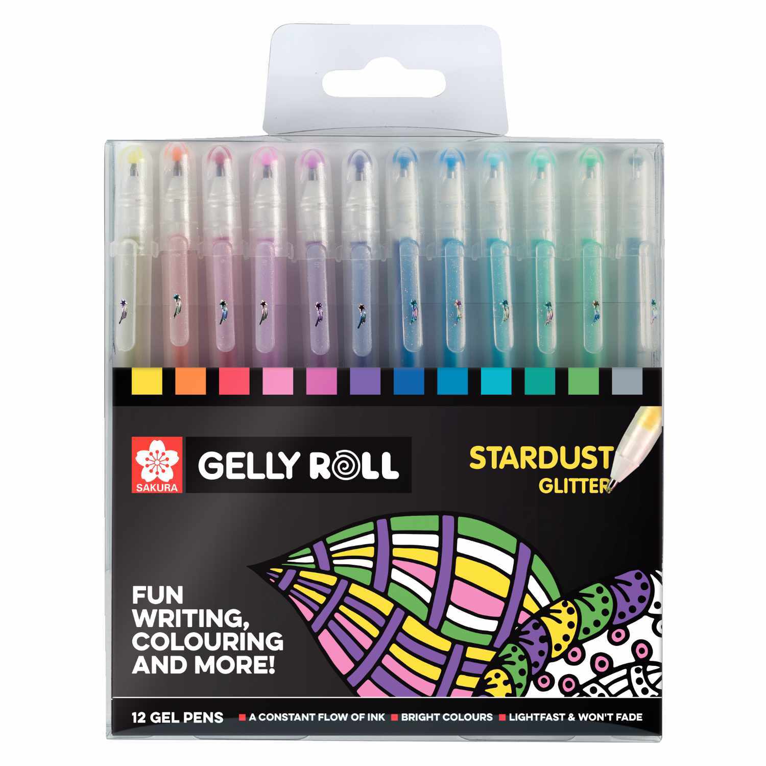 Gelly Roll Stardust Glitter Gelstifte Set 12 Stück