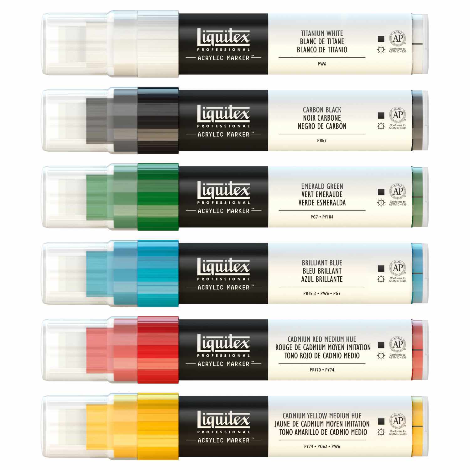 Paint Marker Set breit 6 Stück