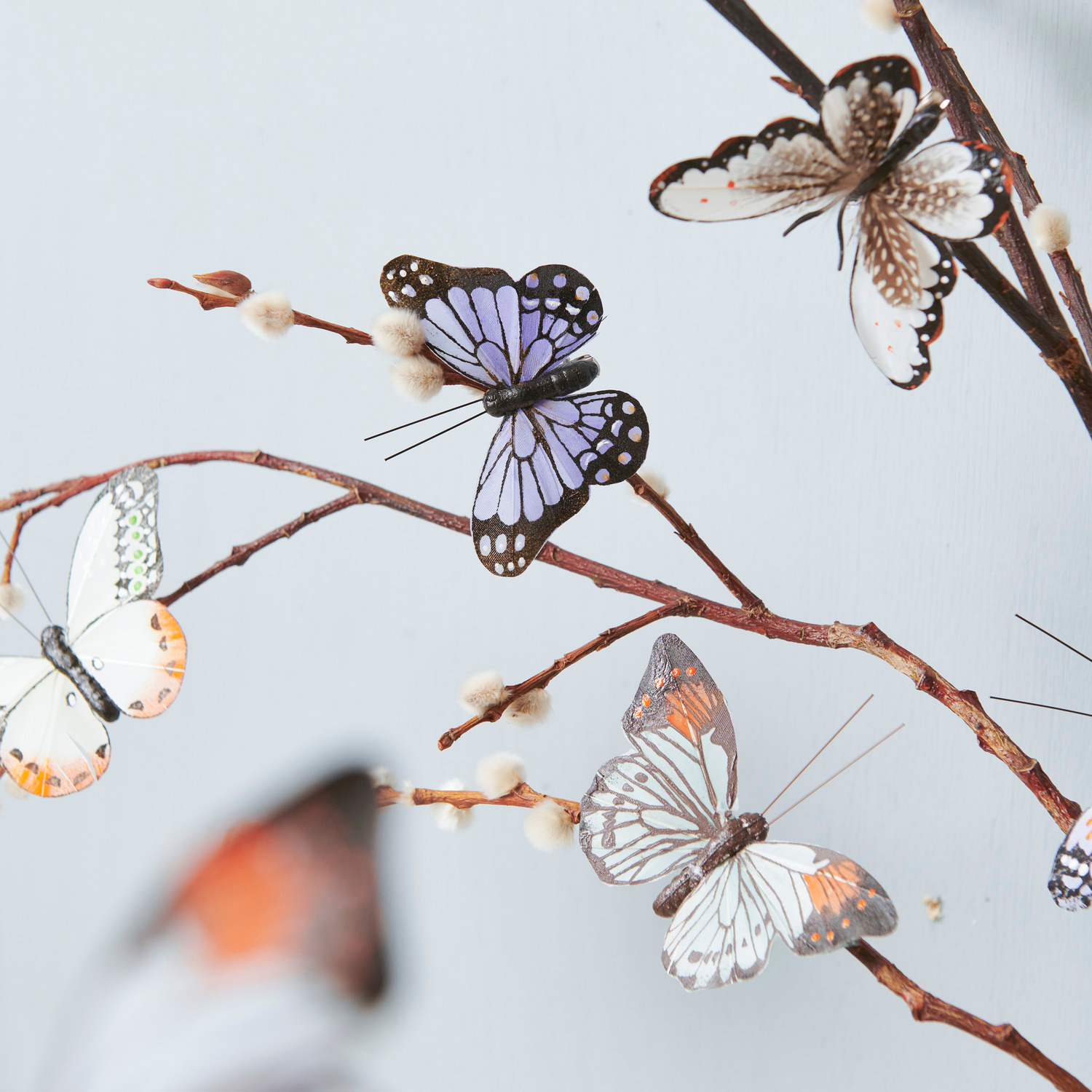 Schmetterling mit Clip Violet