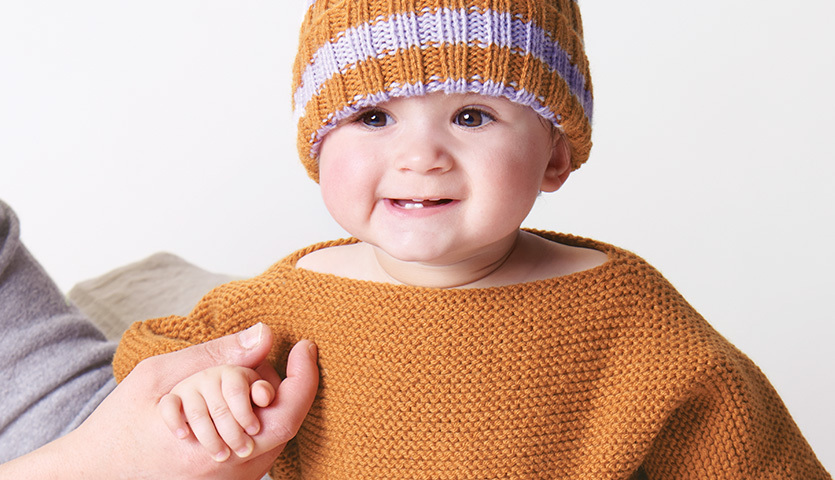 Strickanleitung Pullover & Mütze aus Baby Classic dk