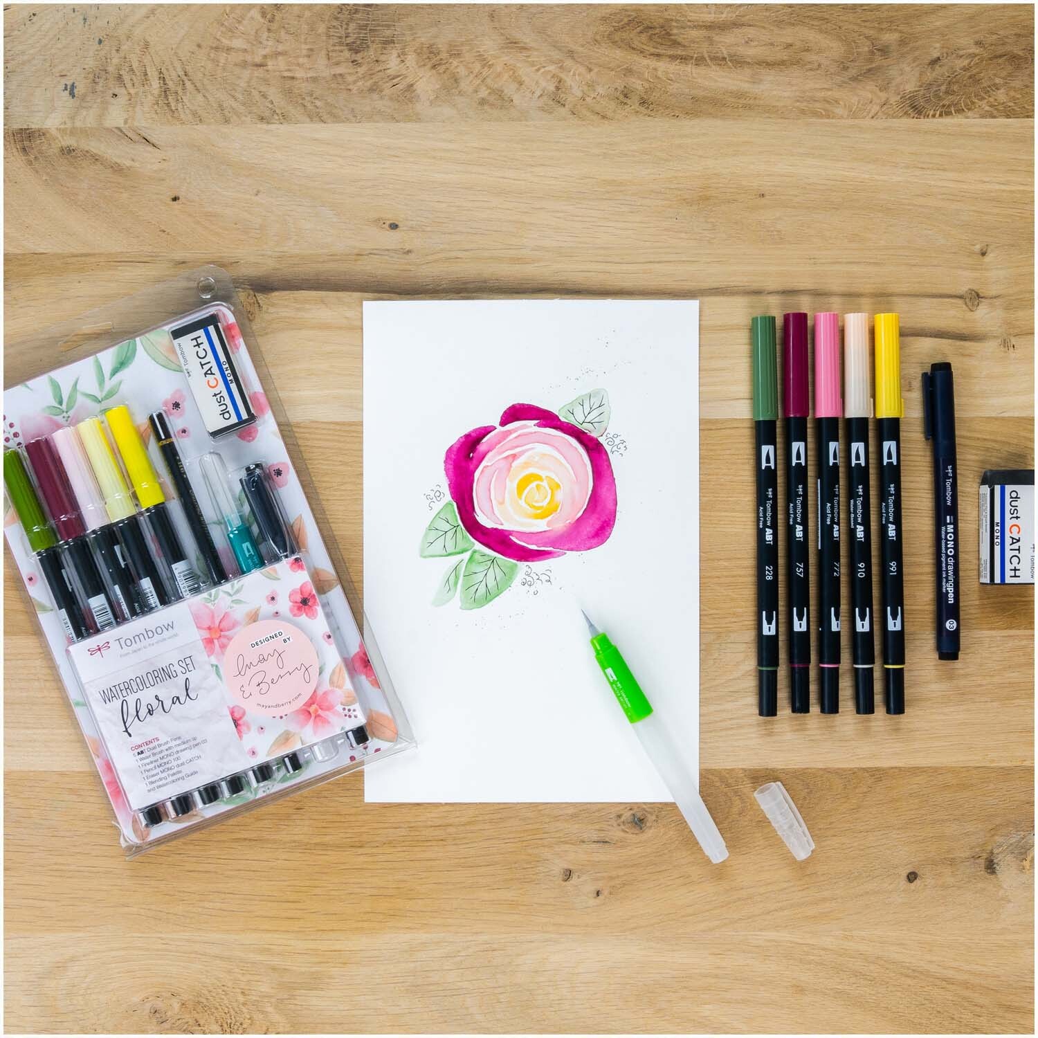 Tombow Watercoloring Set Floral