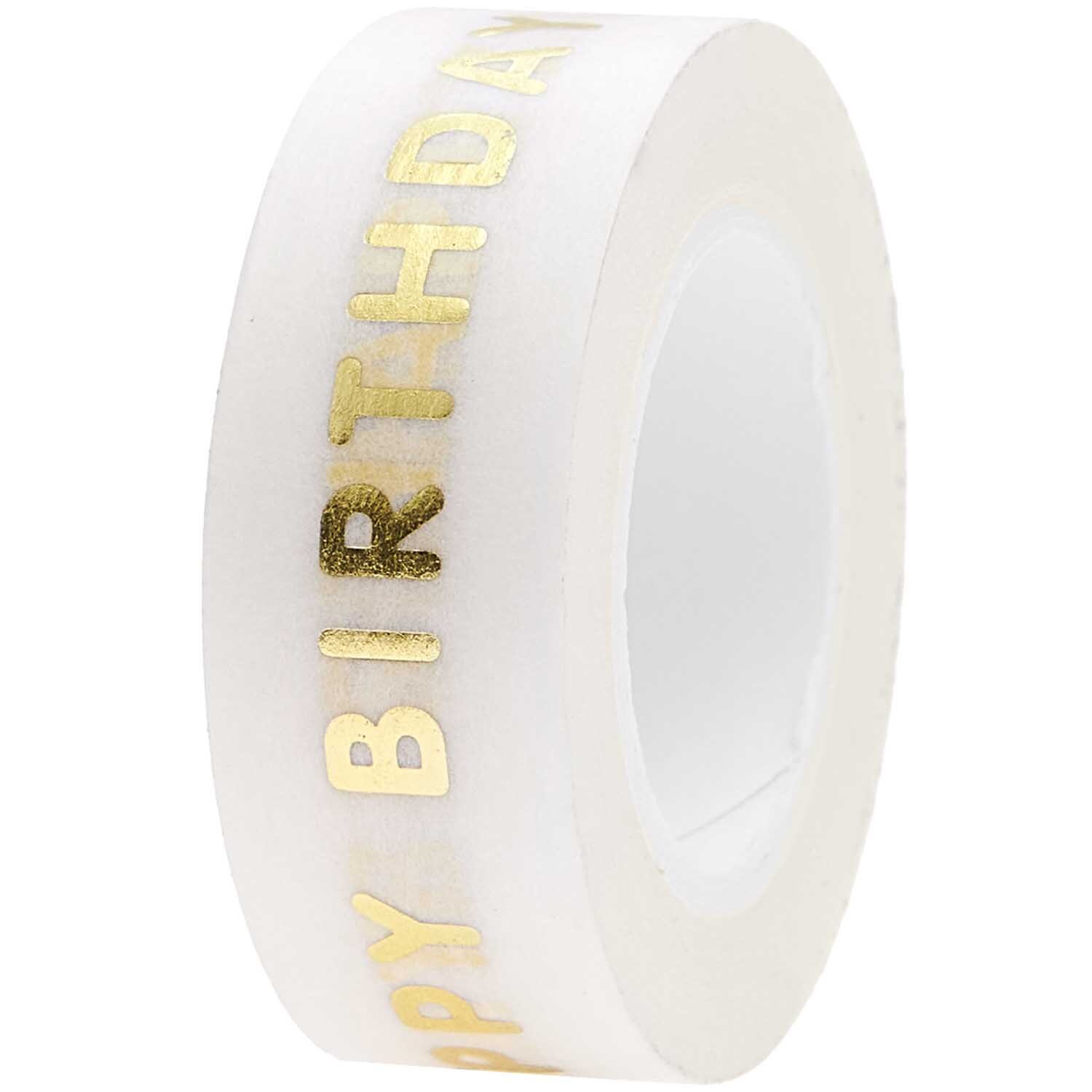 Paper Poetry Tape Happy Birthday 15mm 10m