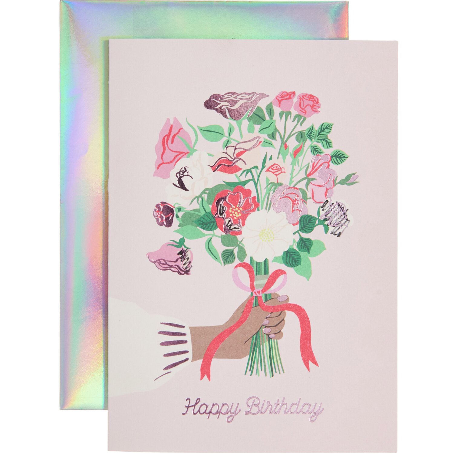 Paper Poetry Grußkarte La Vie en Rose Happy Birthday