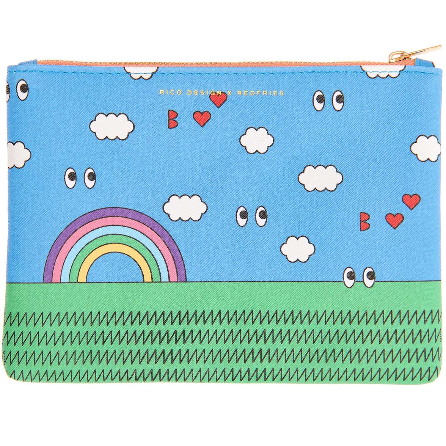 Rico Design x Redfries Etui Regenbogen 20x15cm