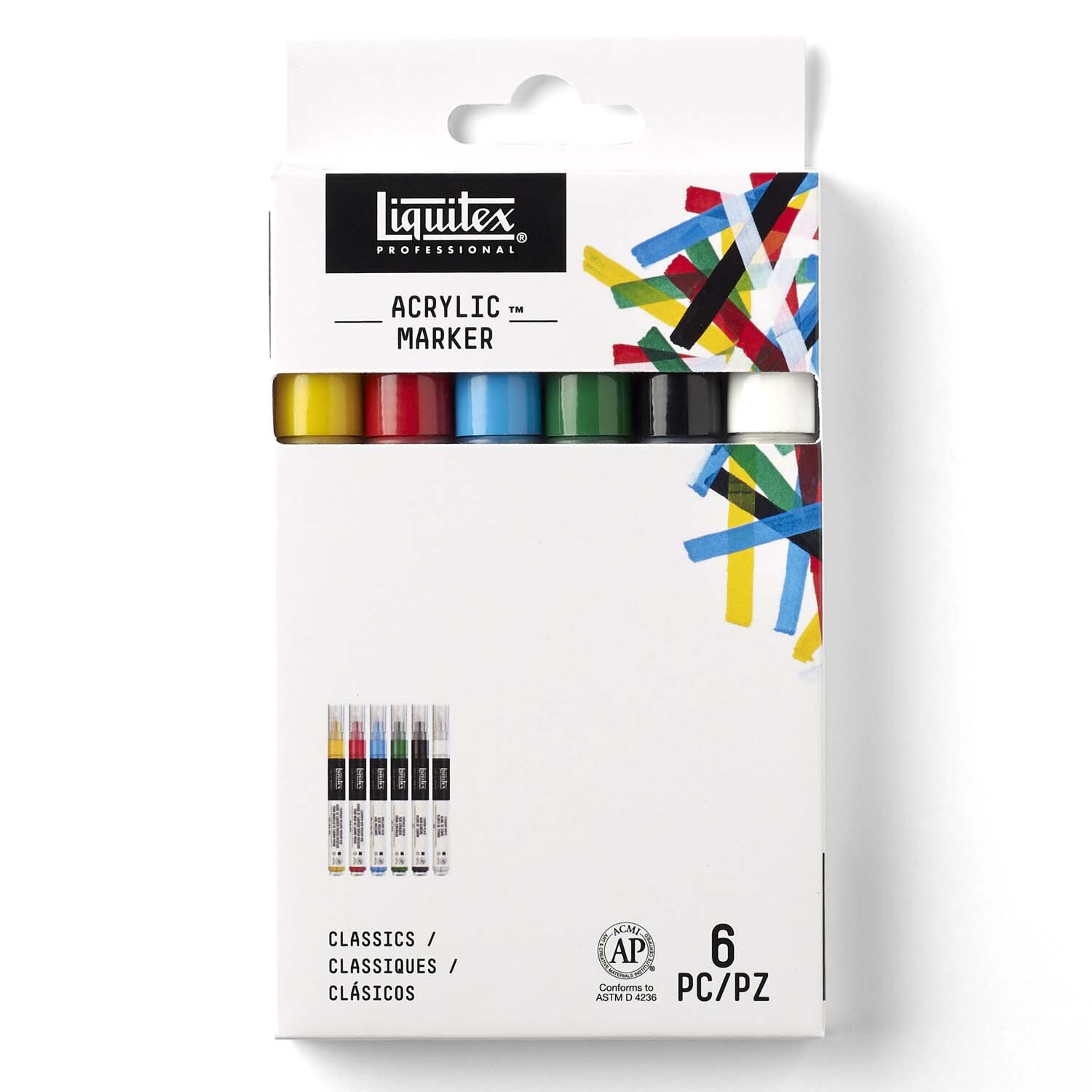 Paint Acryl Marker Set fein 6 Stück