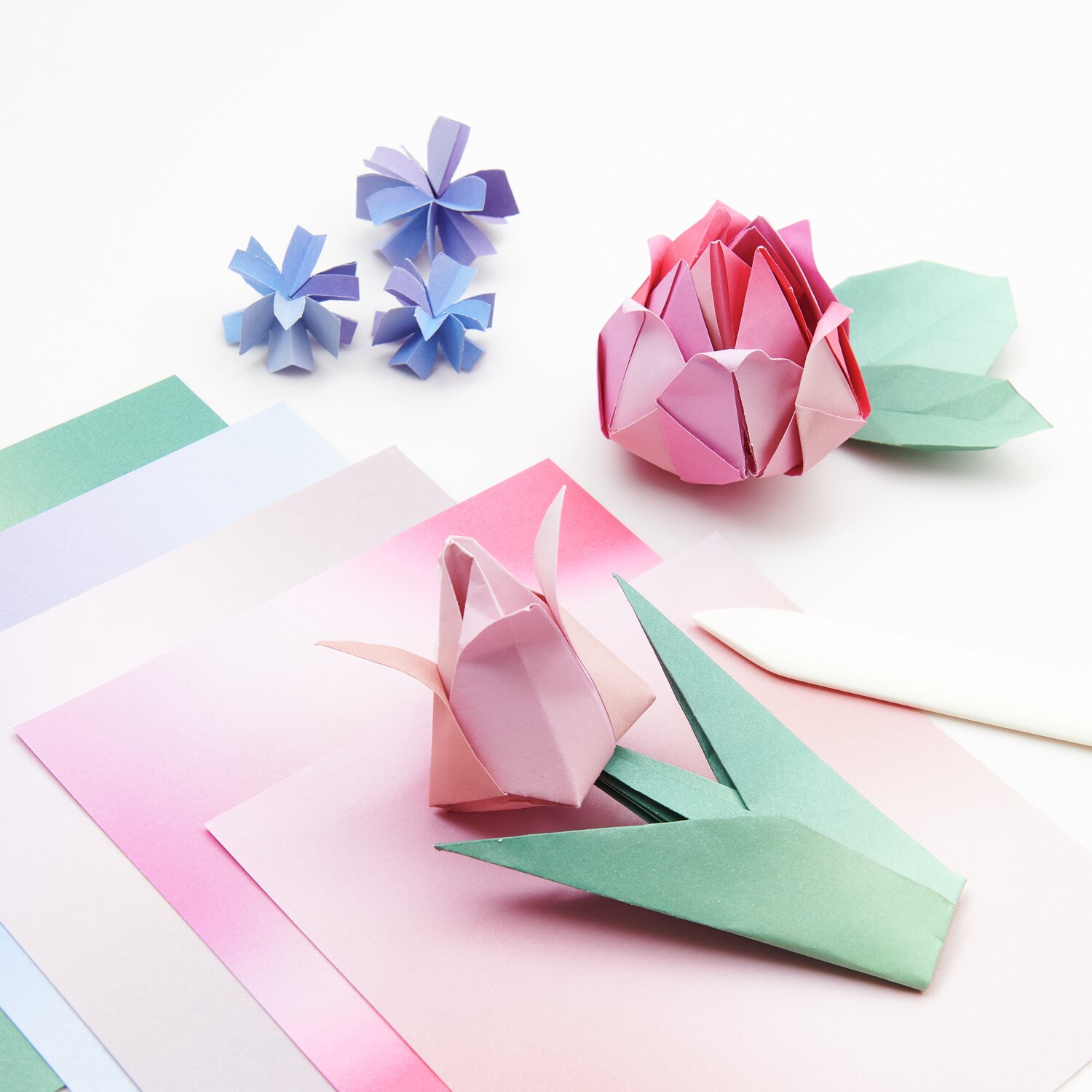 Paper Poetry Origami Blurry Gradient