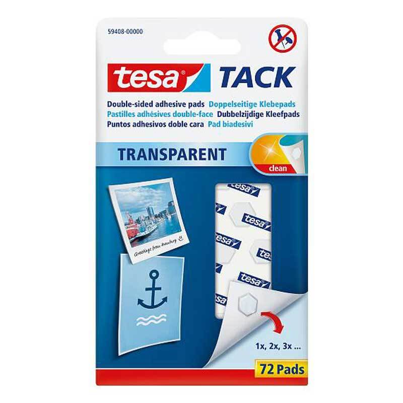 TACK Klebepads transparent 72 Stück