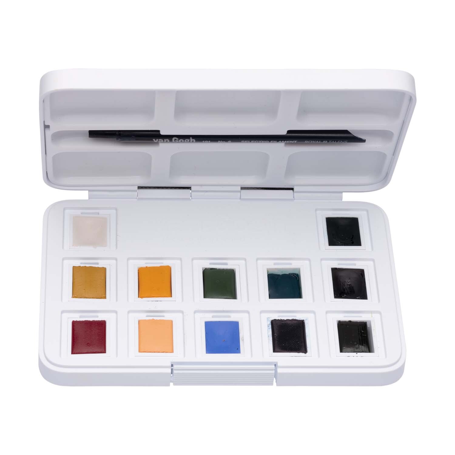 Aquarell Set gedeckte Farben 12 Näpfchen