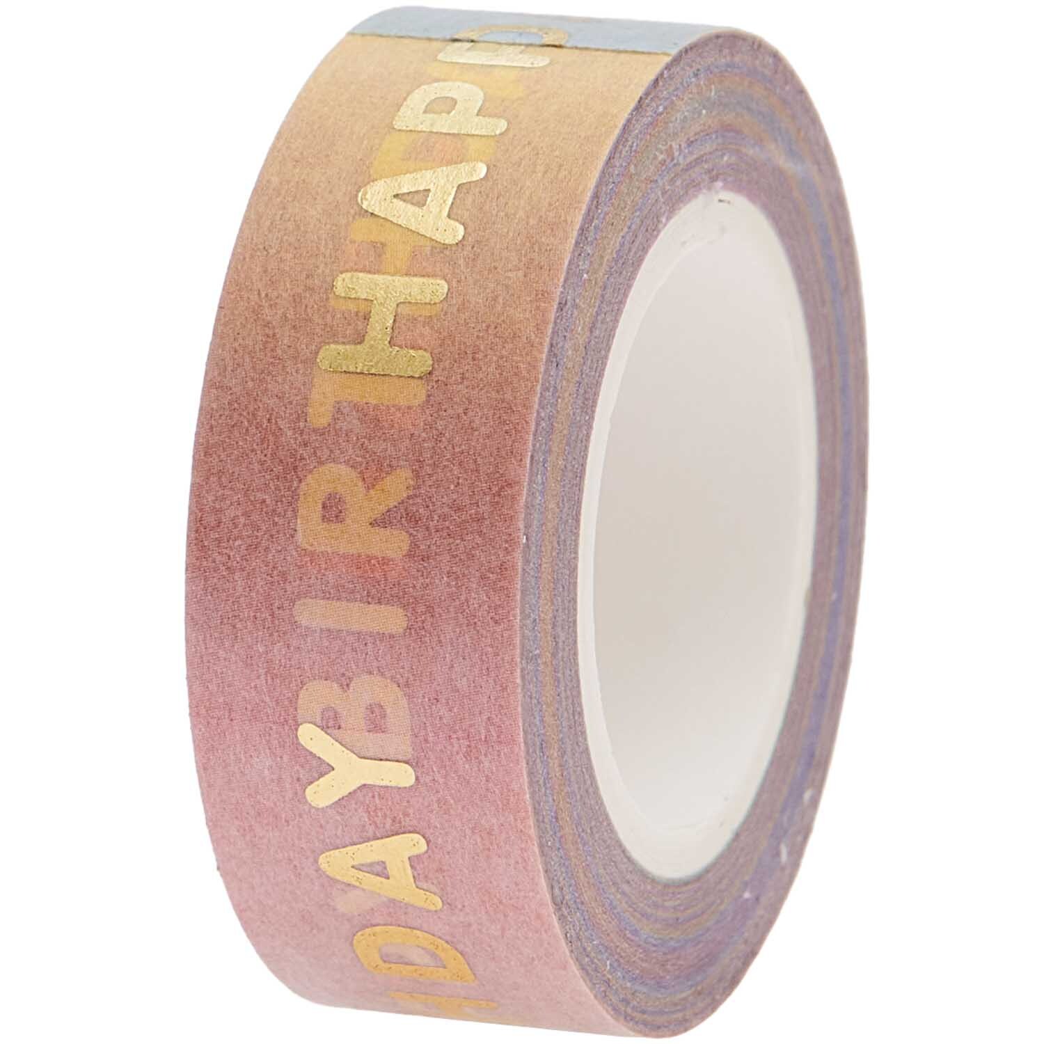 Paper Poetry Tape Happy Birthday 15mm 10m