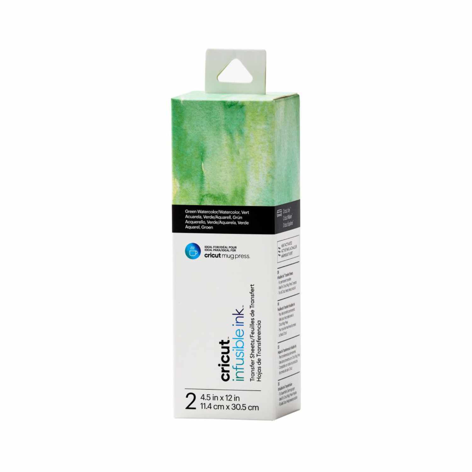 Infusible Ink Transferbogen Green Watercolor 11,4x30,5cm 2 Stück