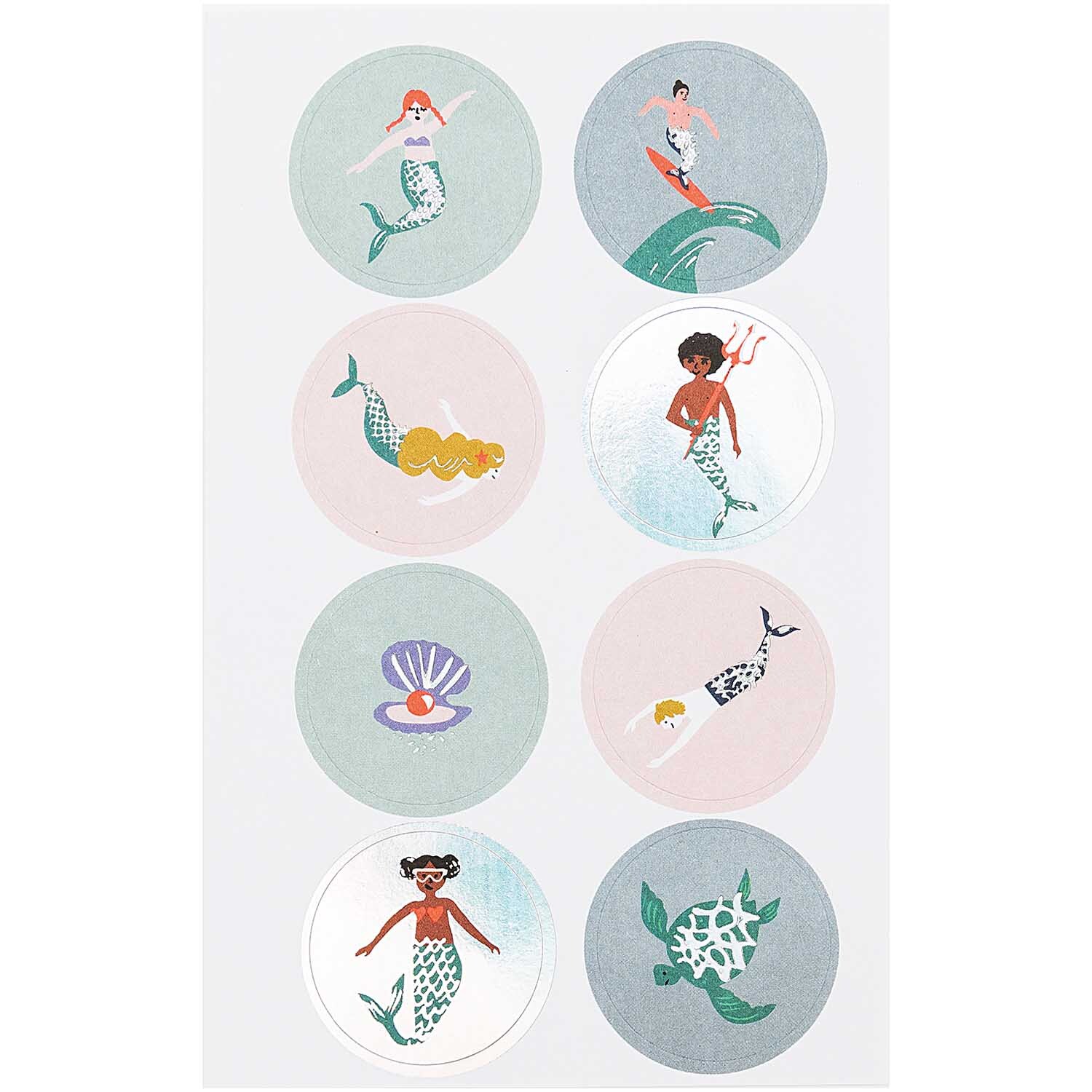 Paper Poetry Sticker Mermaid Meerjungfrauen 70 Stück